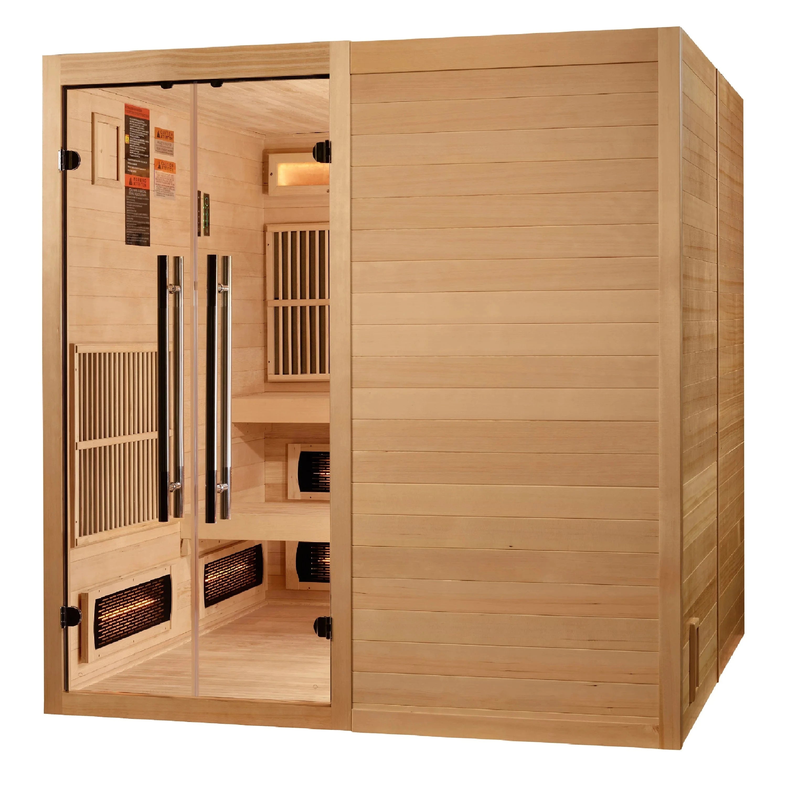 Golden Designs Sauna Golden Designs 2025 Toledo GDI-8360-01 6 Person Hybrid Indoor Sauna.