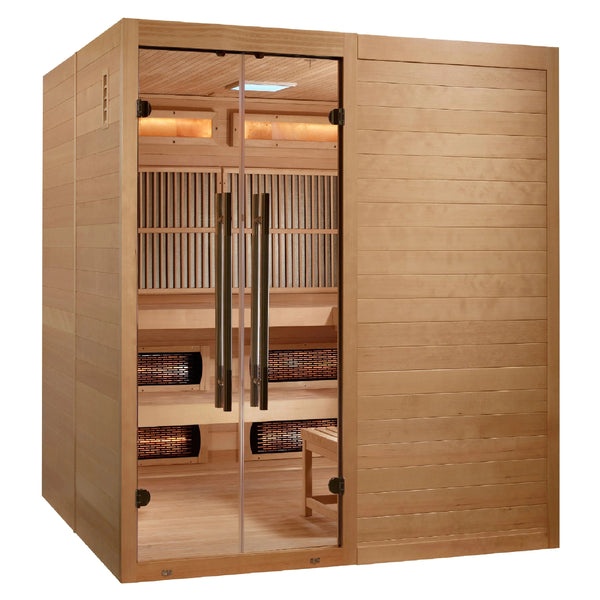 Golden Designs Sauna Golden Designs 2025 Toledo GDI-8360-01 6 Person Hybrid Indoor Sauna.