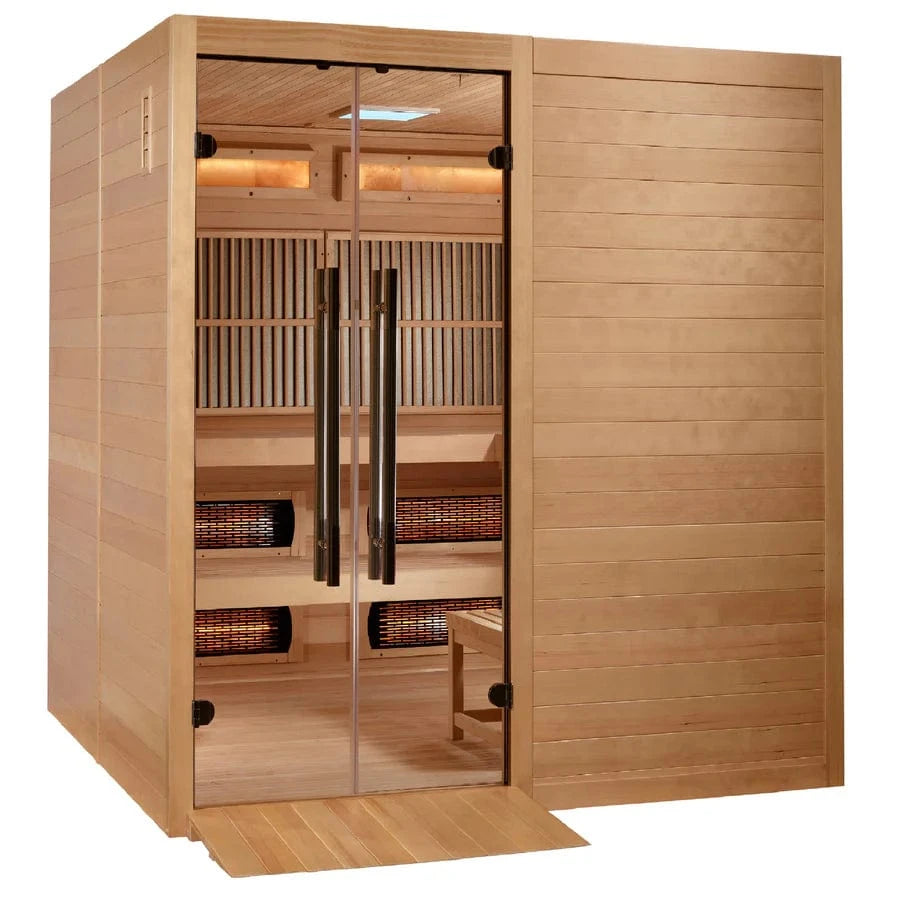 Golden Designs Sauna Golden Designs 2025 Toledo GDI-8360-01 6 Person Hybrid Indoor Sauna.