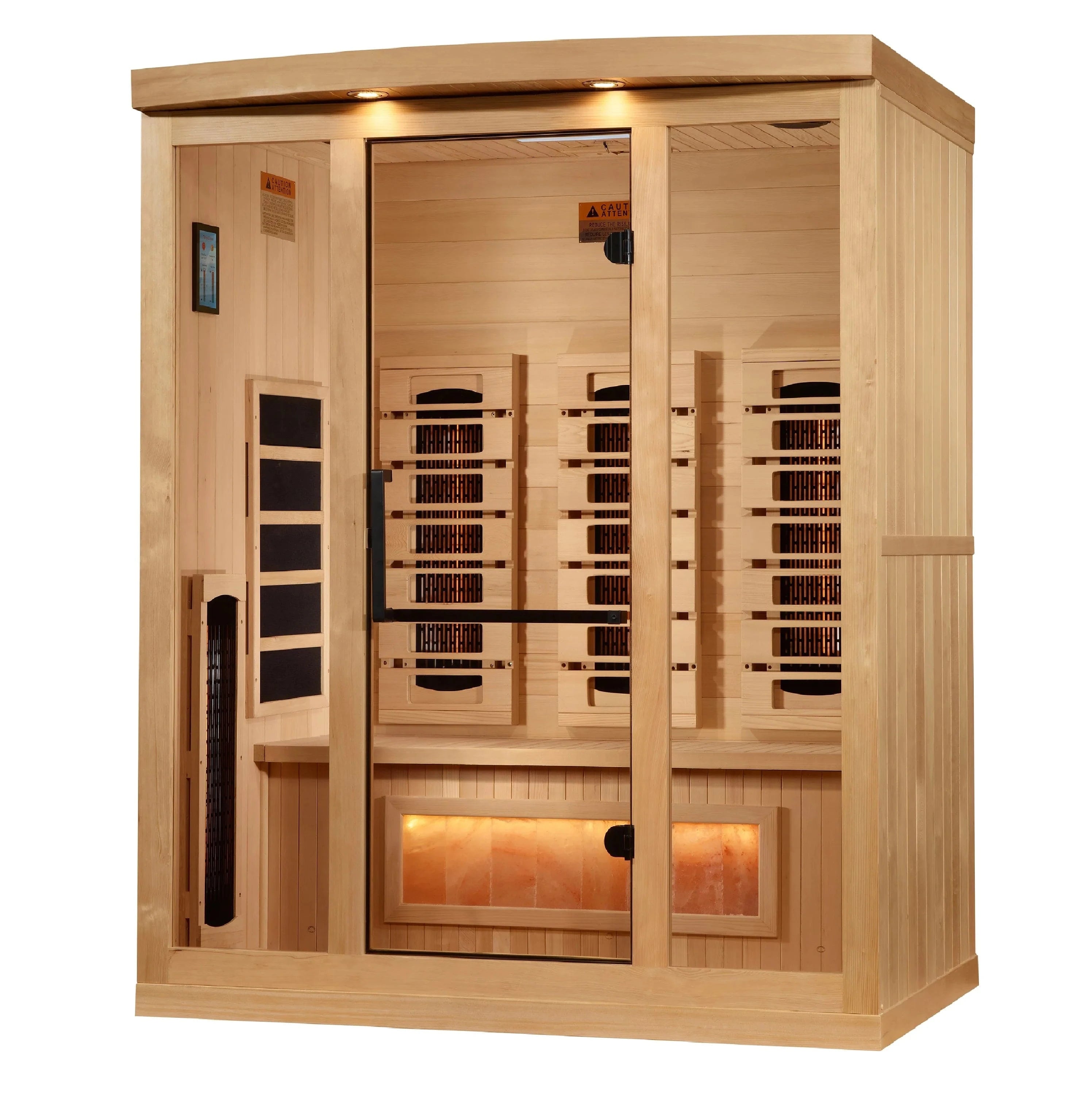 Golden Designs Sauna Golden Designs 3-Person 2025 Reserve Edition GDI-8030-03 Full Spectrum with Himalayan Salt Bar