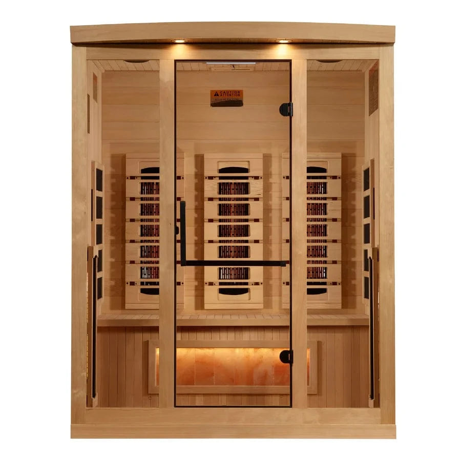 Golden Designs Sauna Golden Designs 3-Person 2025 Reserve Edition GDI-8030-03 Full Spectrum with Himalayan Salt Bar