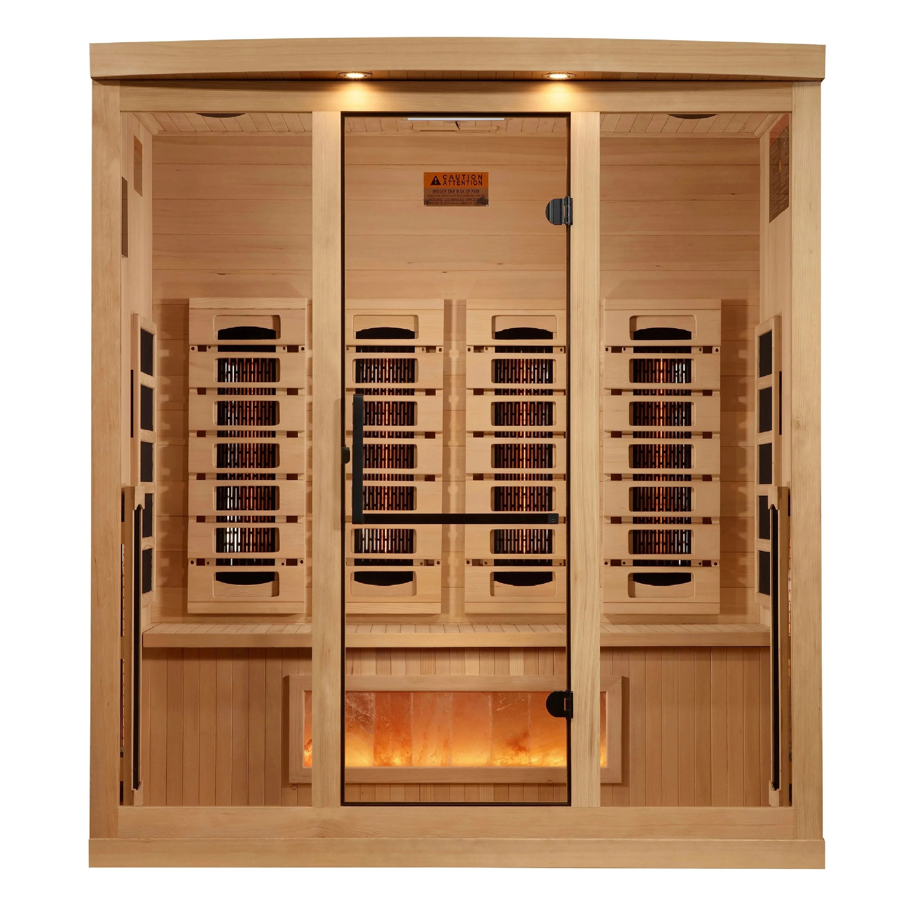 Golden Designs Sauna Golden Designs 4-Person 2025 Reserve Edition GDI-8040-03 Full Spectrum with Himalayan Salt Bar