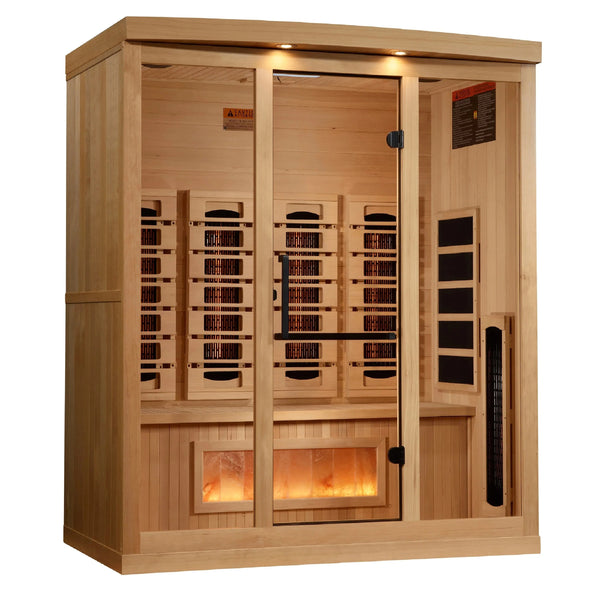 Golden Designs Sauna Golden Designs 4-Person 2025 Reserve Edition GDI-8040-03 Full Spectrum with Himalayan Salt Bar