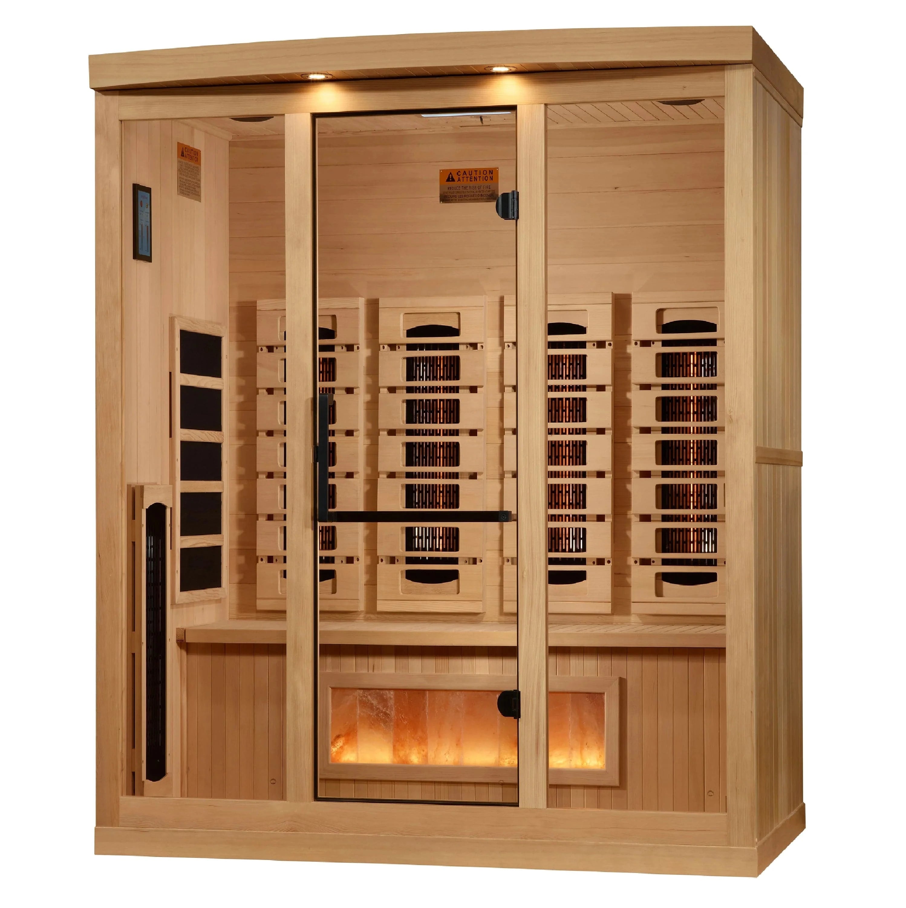 Golden Designs Sauna Golden Designs 4-Person 2025 Reserve Edition GDI-8040-03 Full Spectrum with Himalayan Salt Bar
