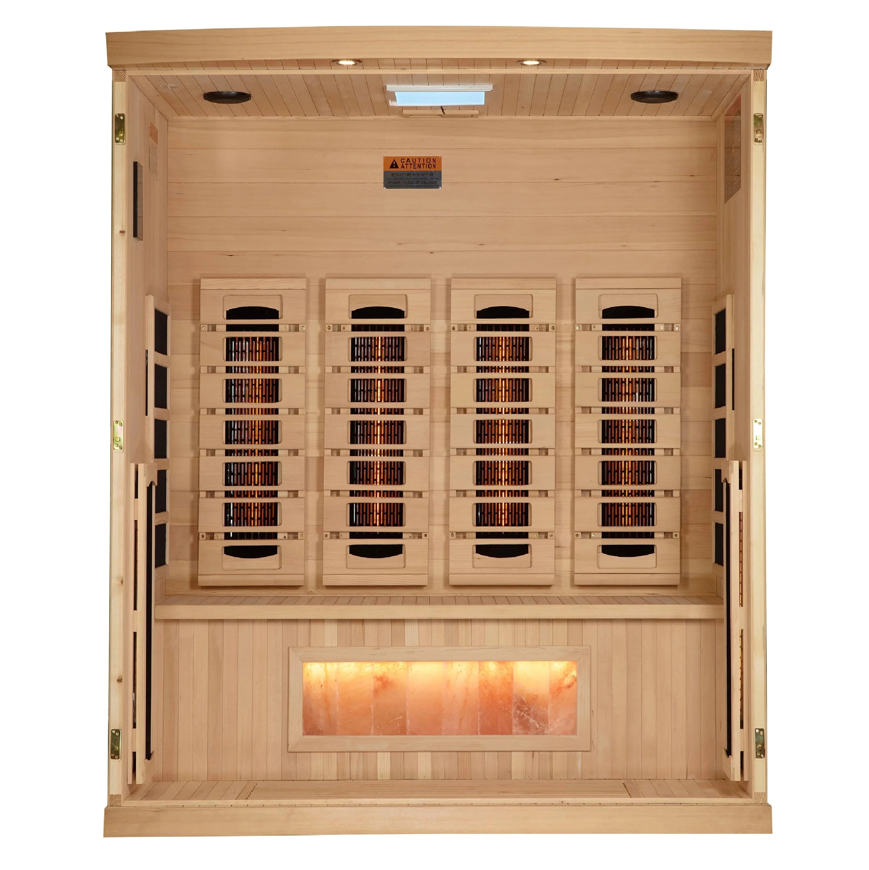 Golden Designs Sauna Golden Designs 4-Person 2025 Reserve Edition GDI-8040-03 Full Spectrum with Himalayan Salt Bar
