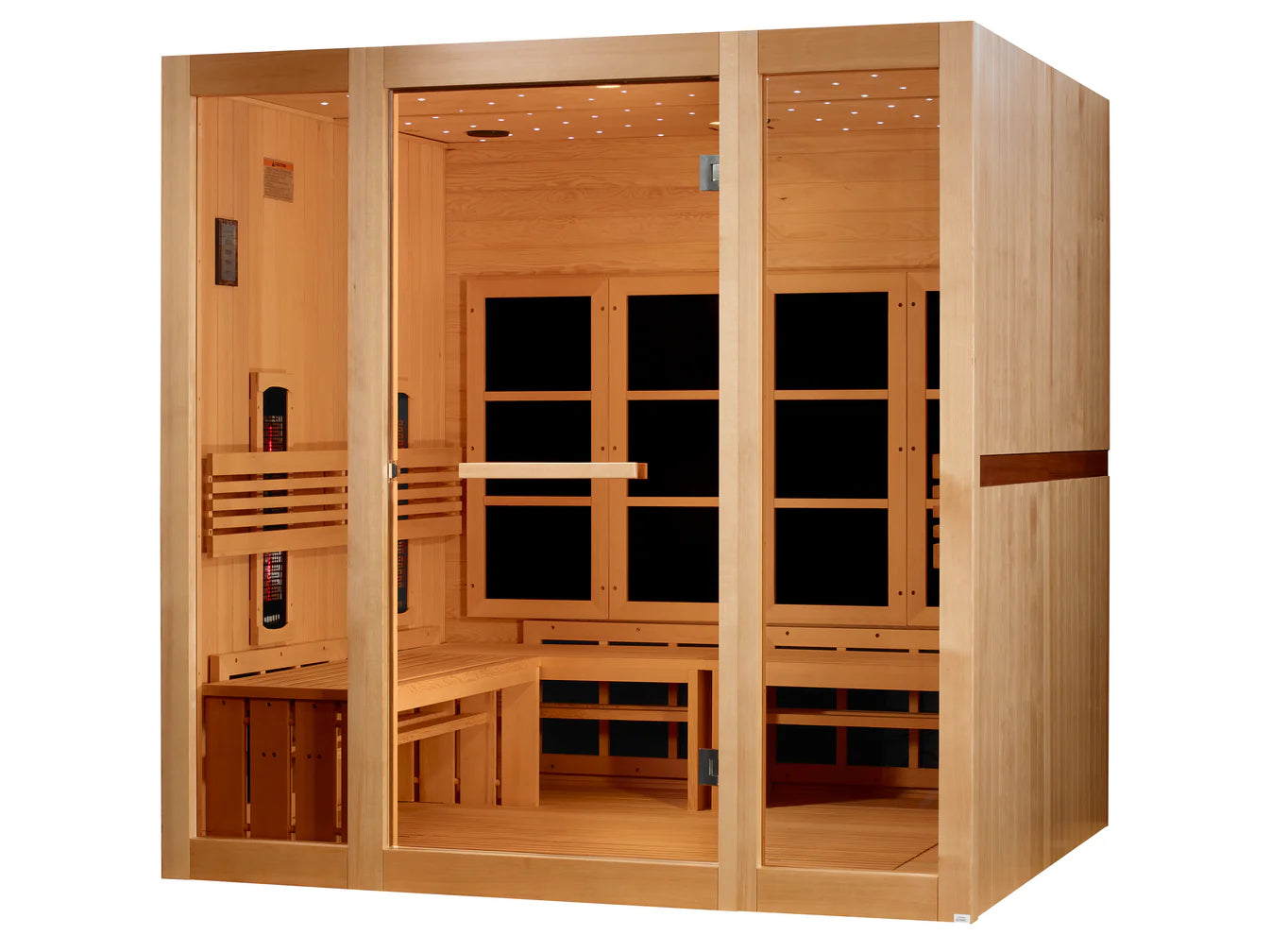 Golden Designs Sauna Golden Designs 8 Person Full Spectrum Near Zero EMF FAR IR Sauna GDI-6880-03 FS