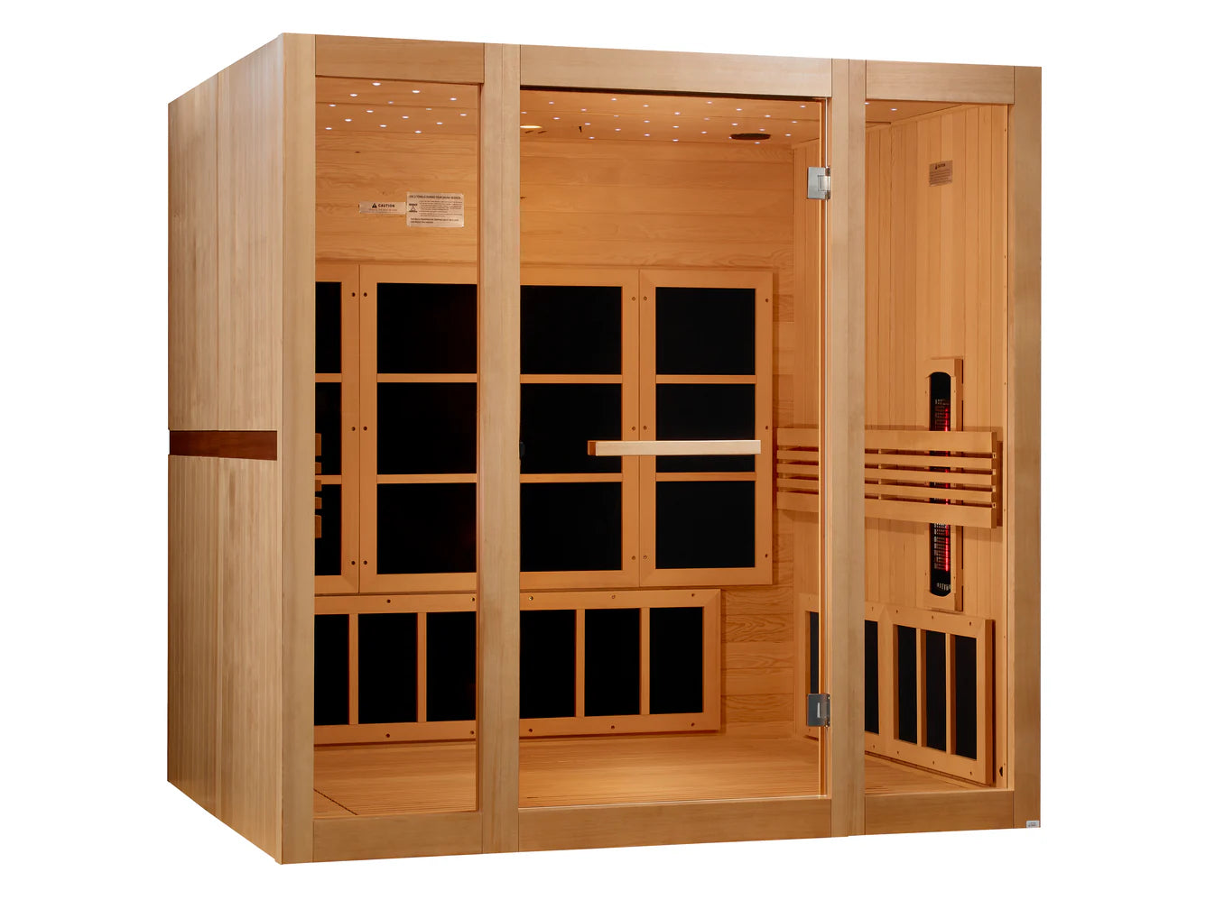 Golden Designs Sauna Golden Designs 8 Person Full Spectrum Near Zero EMF FAR IR Sauna GDI-6880-03 FS