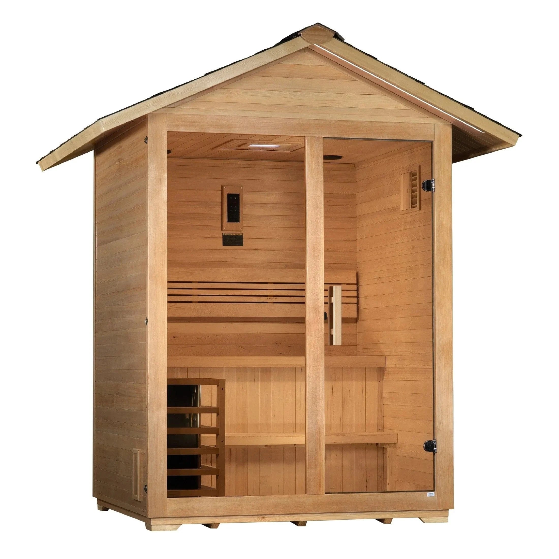 Golden Designs Sauna Golden Designs "Arlberg" 3 Person Traditional Outdoor Sauna GDI-8103-01