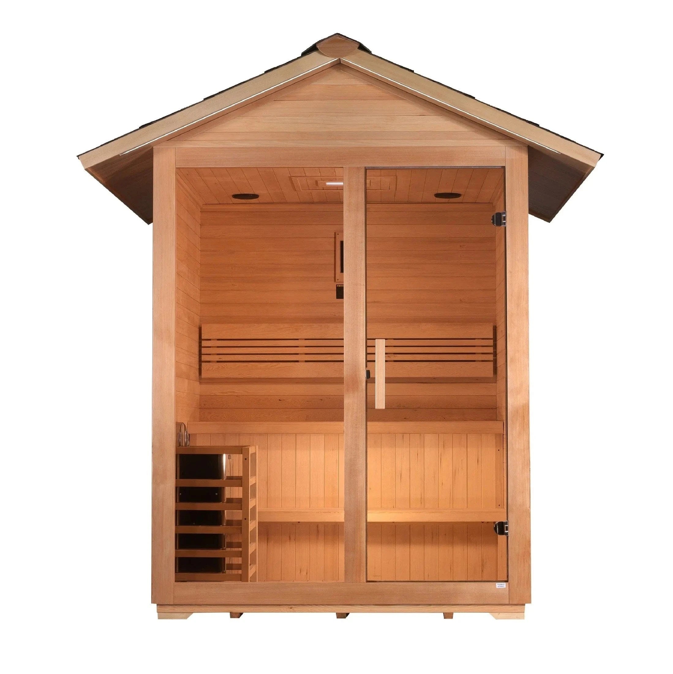 Golden Designs Sauna Golden Designs "Arlberg" 3 Person Traditional Outdoor Sauna GDI-8103-01