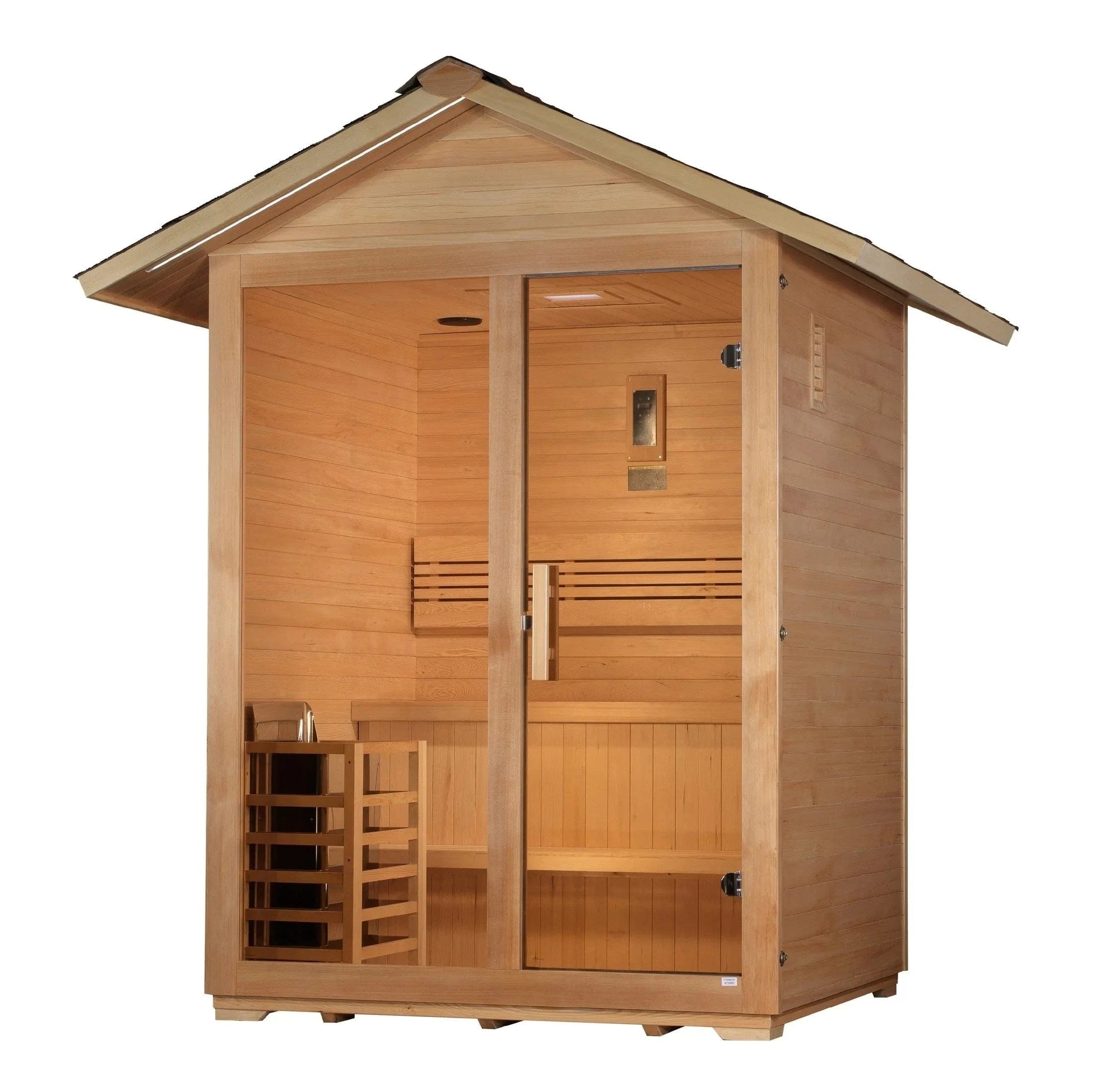 Golden Designs Sauna Golden Designs "Arlberg" 3 Person Traditional Outdoor Sauna GDI-8103-01