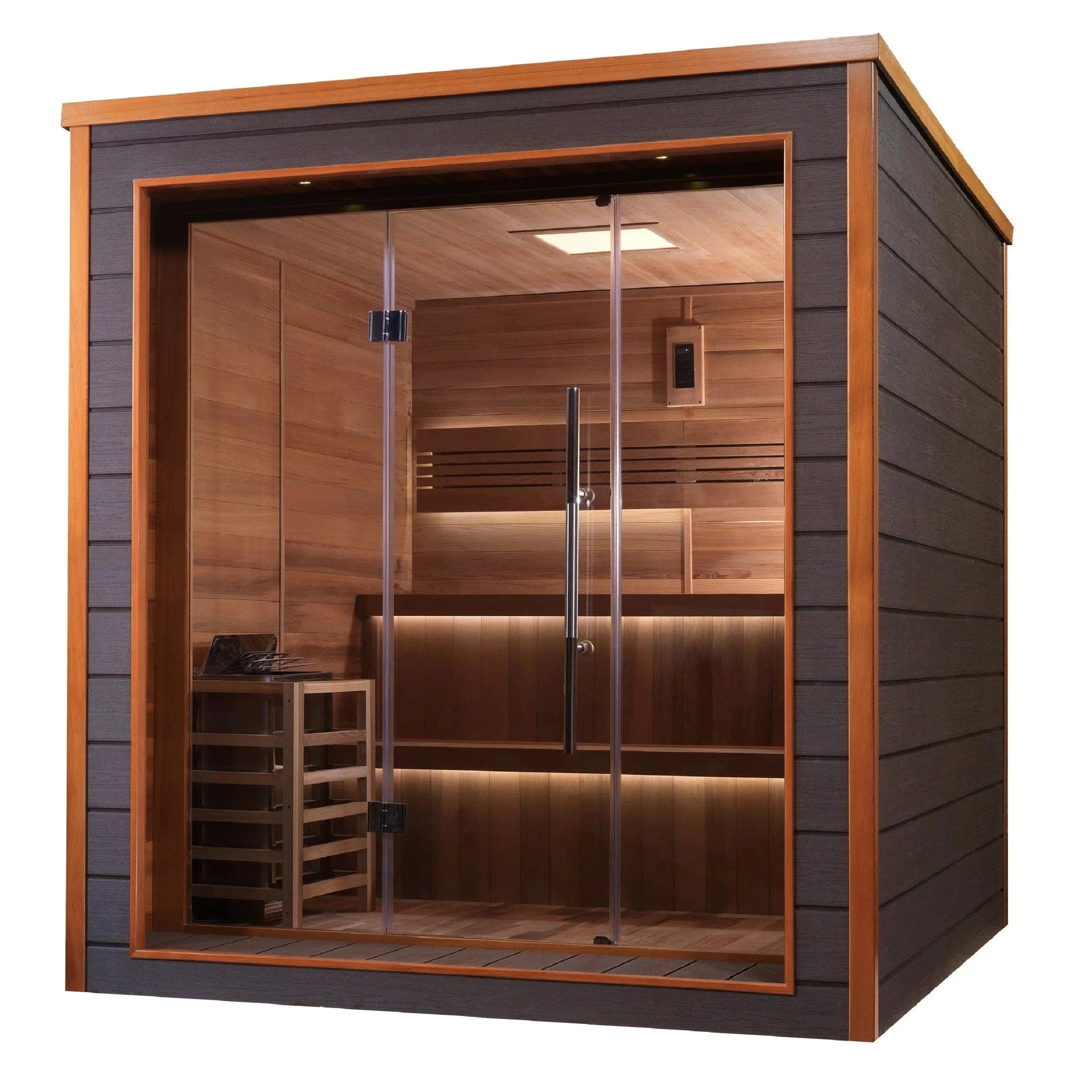 Golden Designs Sauna Golden Designs Bergen 6 Person Outdoor Traditional Sauna GDI-8206-01