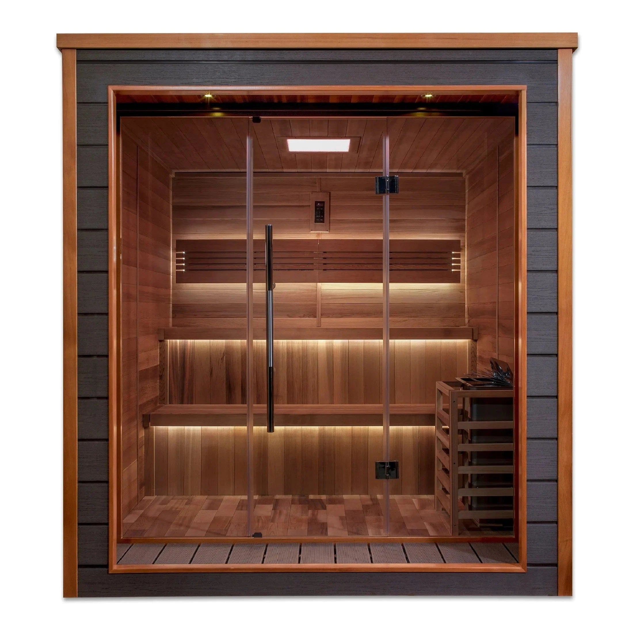 Golden Designs Sauna Golden Designs Bergen 6 Person Outdoor Traditional Sauna GDI-8206-01