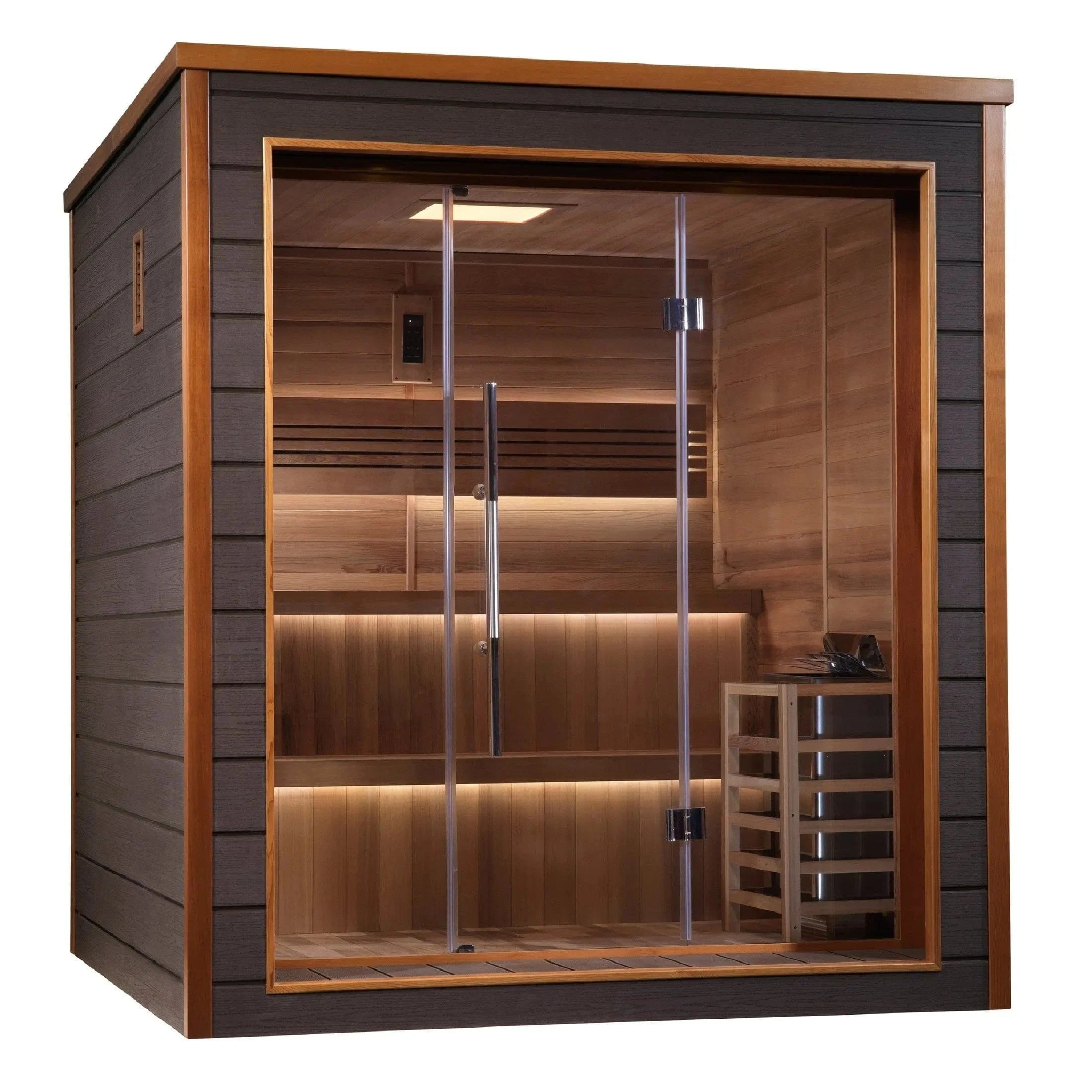 Golden Designs Sauna Golden Designs Bergen 6 Person Outdoor Traditional Sauna GDI-8206-01