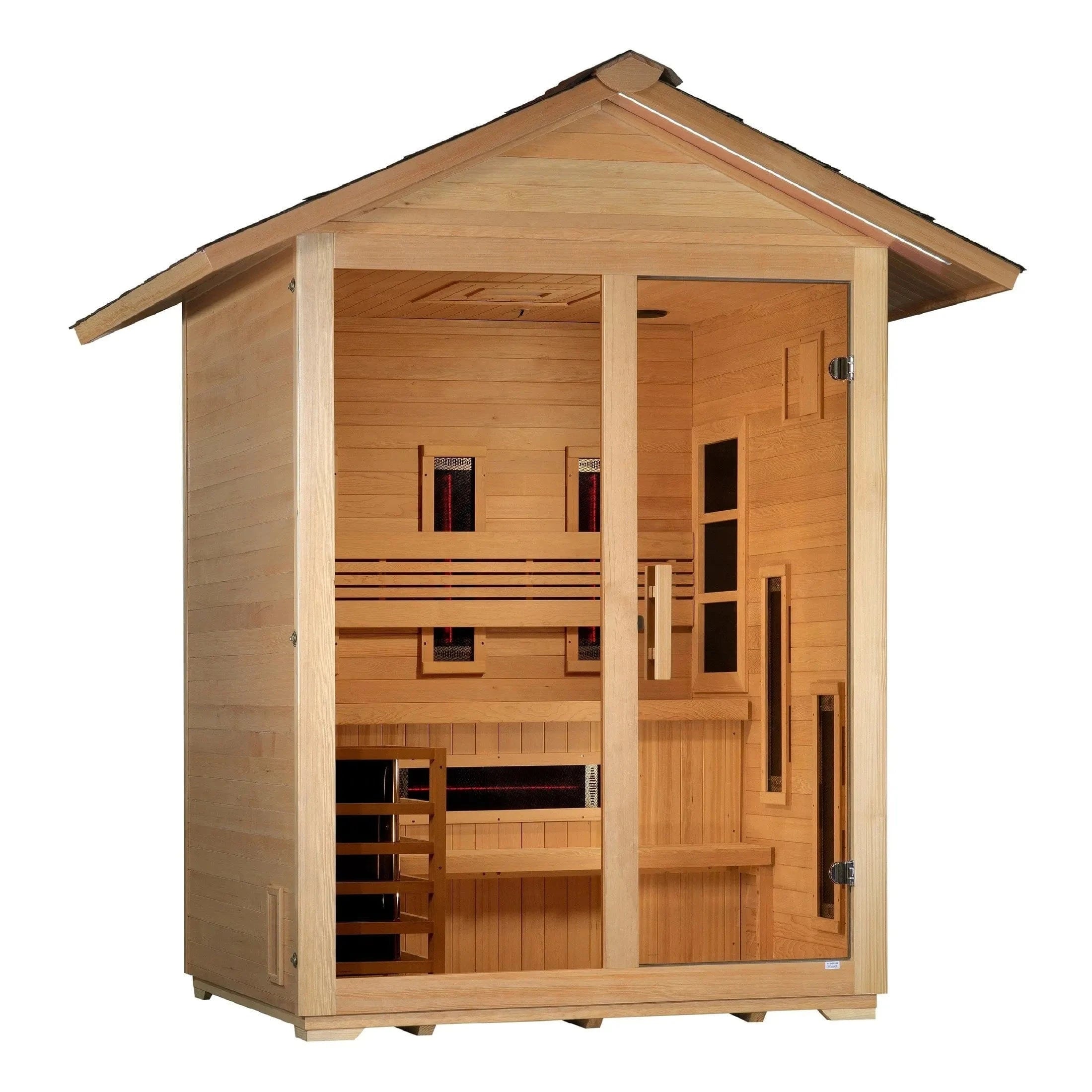 Golden Designs Sauna Golden Designs "Carinthia" 3 Person Hybrid Outdoor Sauna GDI-8123-01