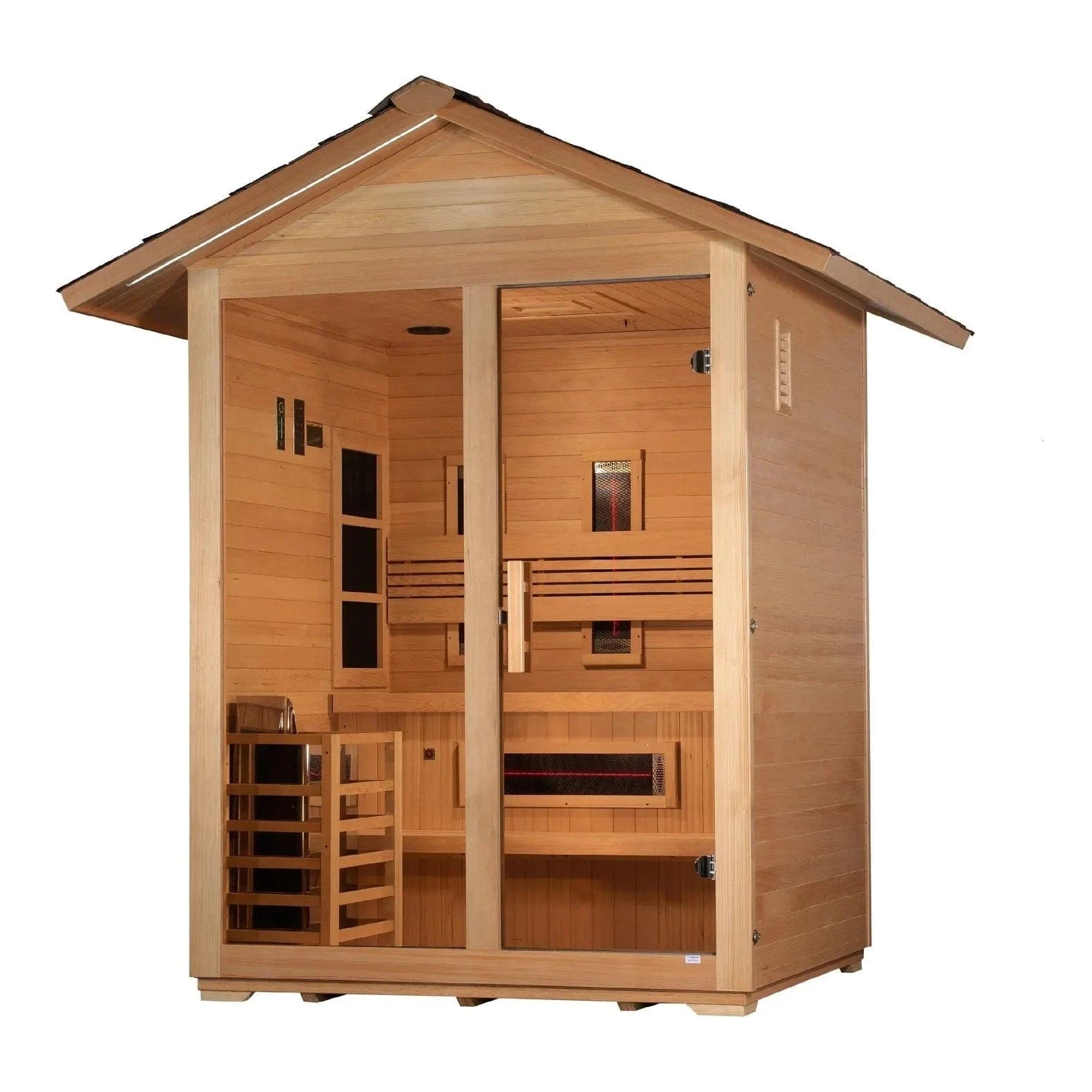 Golden Designs Sauna Golden Designs "Carinthia" 3 Person Hybrid Outdoor Sauna GDI-8123-01
