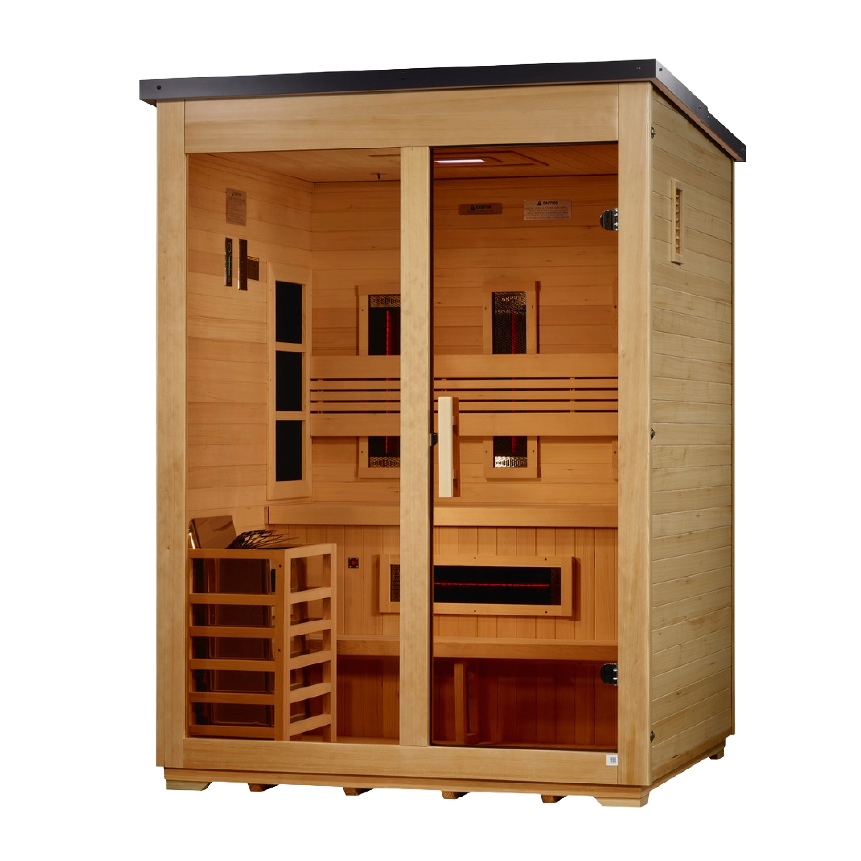 Golden Designs Sauna Golden Designs "Carinthia" 3 Person Hybrid Outdoor Sauna GDI-8123-01