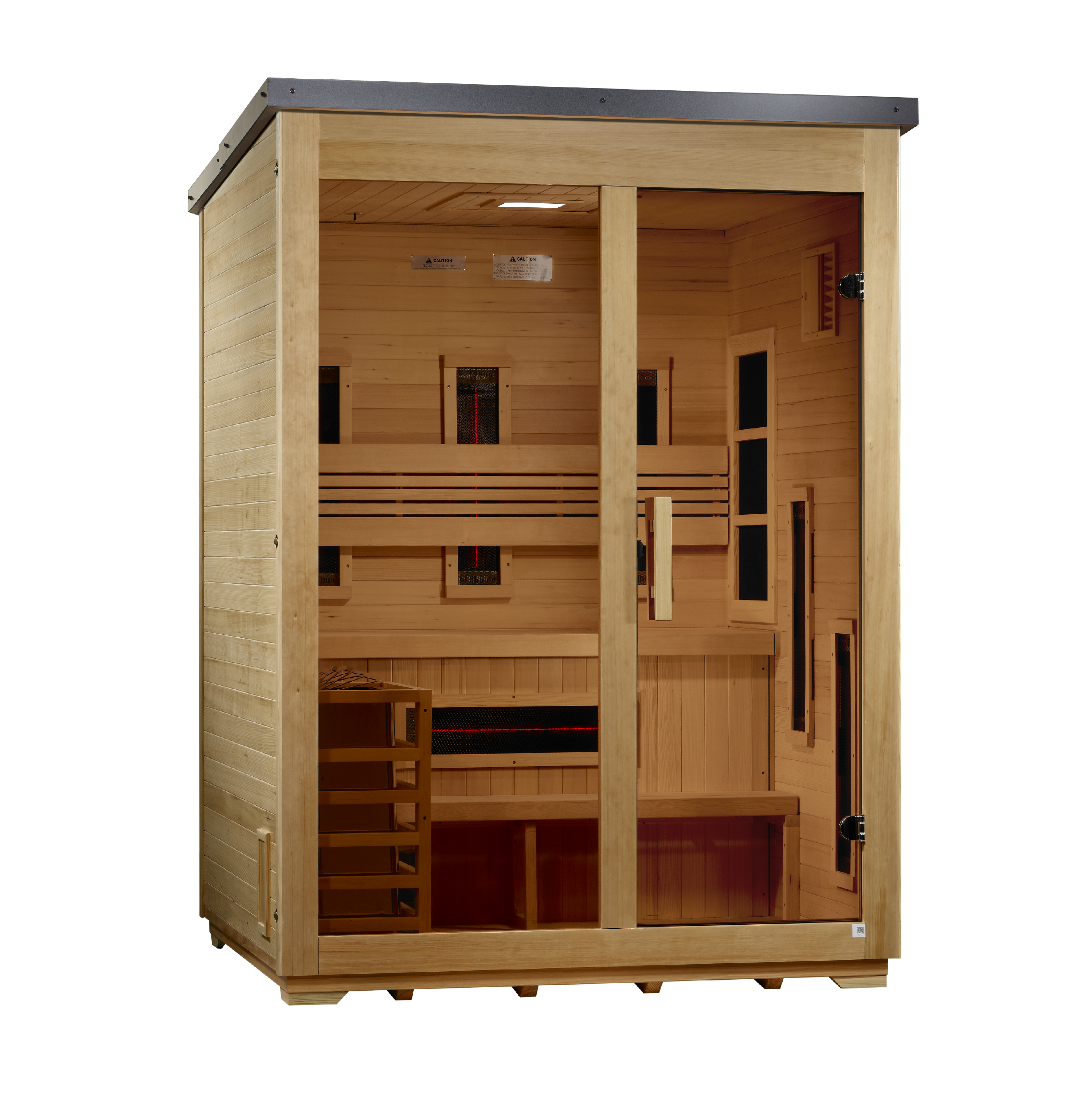 Golden Designs Sauna Golden Designs "Carinthia" 3 Person Hybrid Outdoor Sauna GDI-8123-01