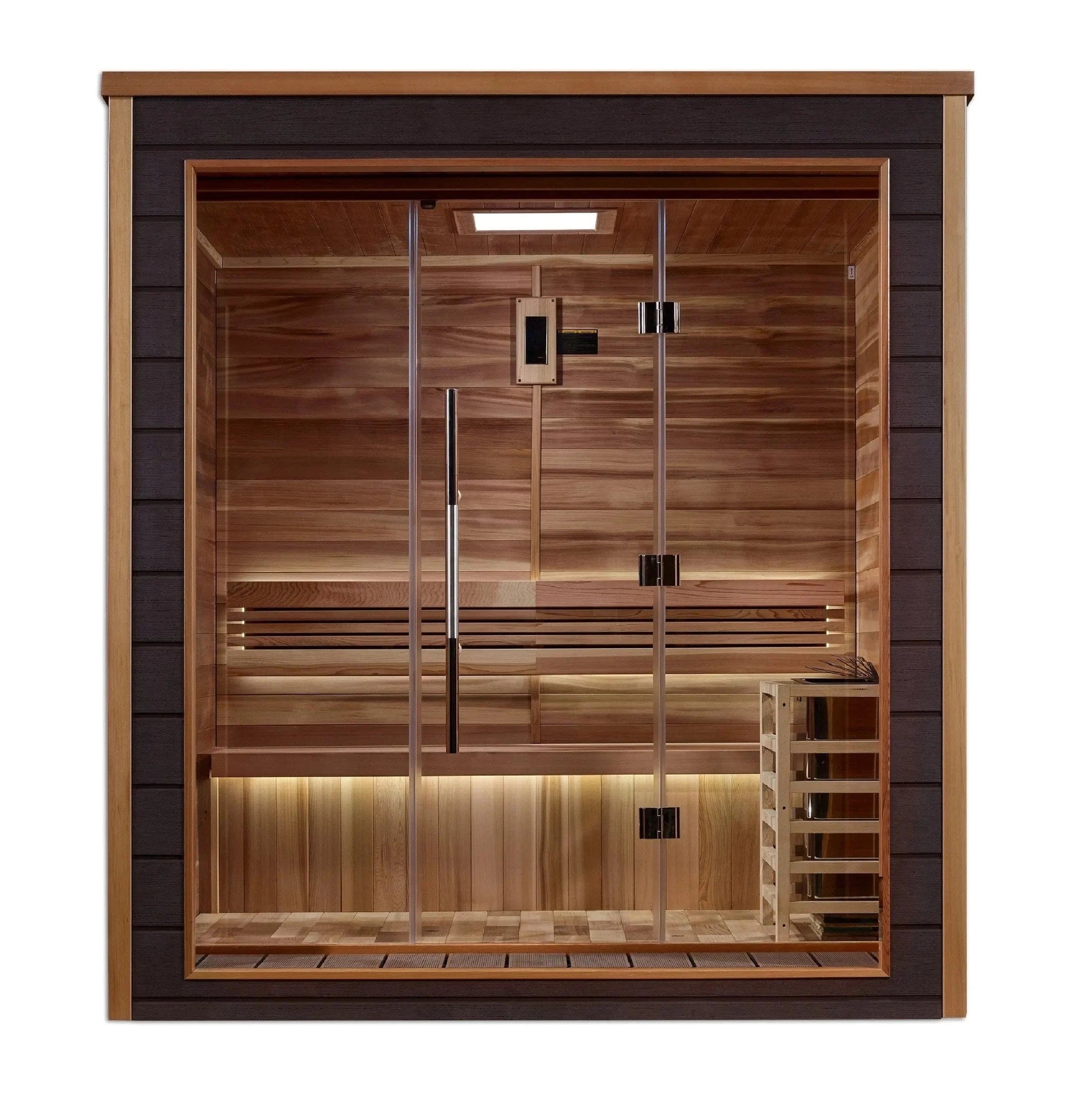 Golden Designs Sauna Golden Designs Drammen 3 Person Outdoor Traditional Sauna GDI-8203-01