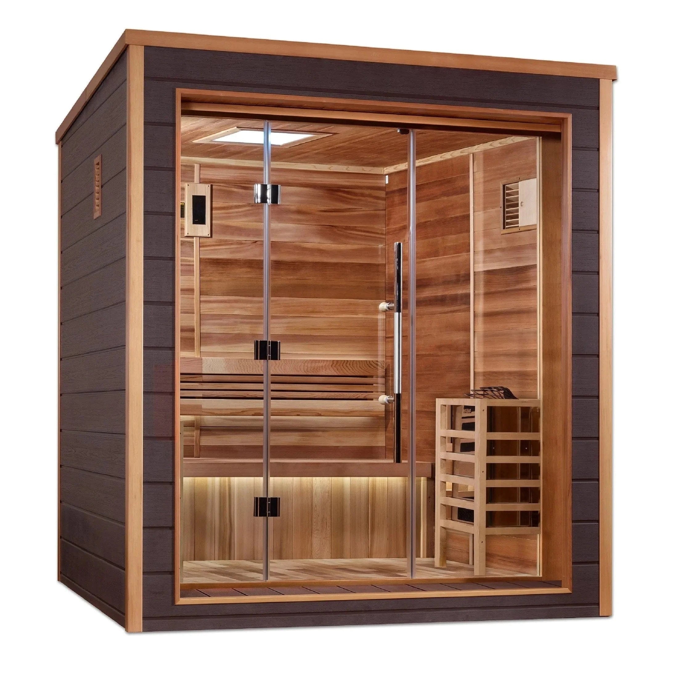 Golden Designs Sauna Golden Designs Drammen 3 Person Outdoor Traditional Sauna GDI-8203-01