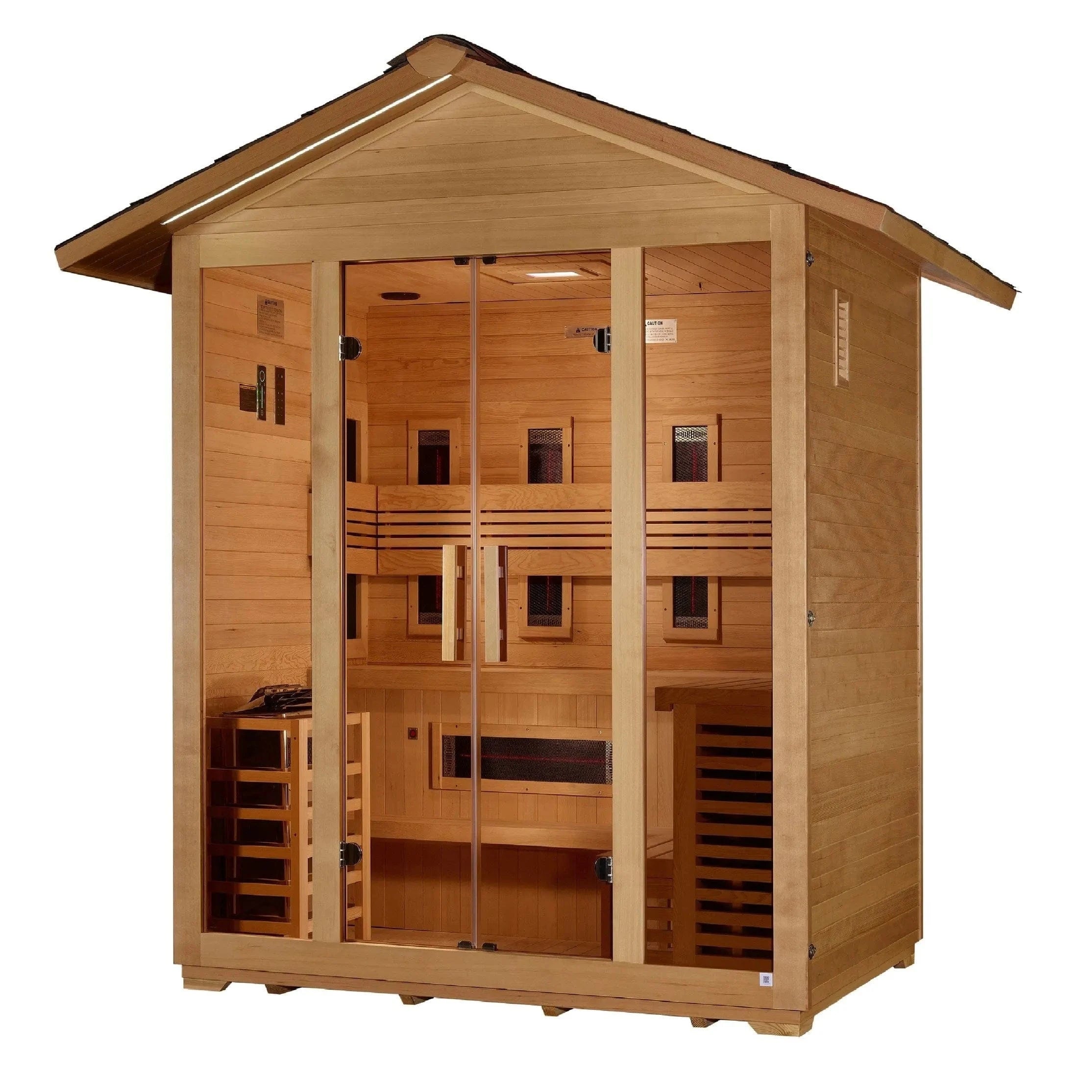 Golden Designs Sauna Golden Designs "Gargellen" 5 Person Hybrid Outdoor Sauna GDI-8125-01