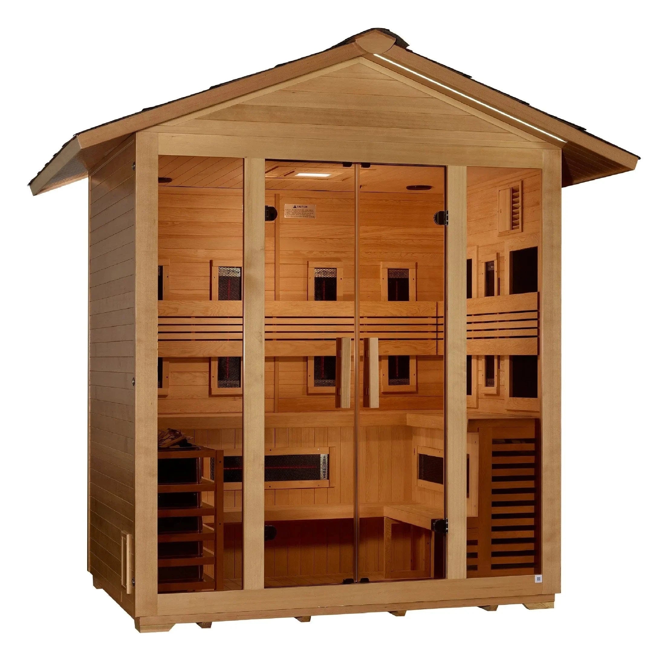 Golden Designs Sauna Golden Designs "Gargellen" 5 Person Hybrid Outdoor Sauna GDI-8125-01