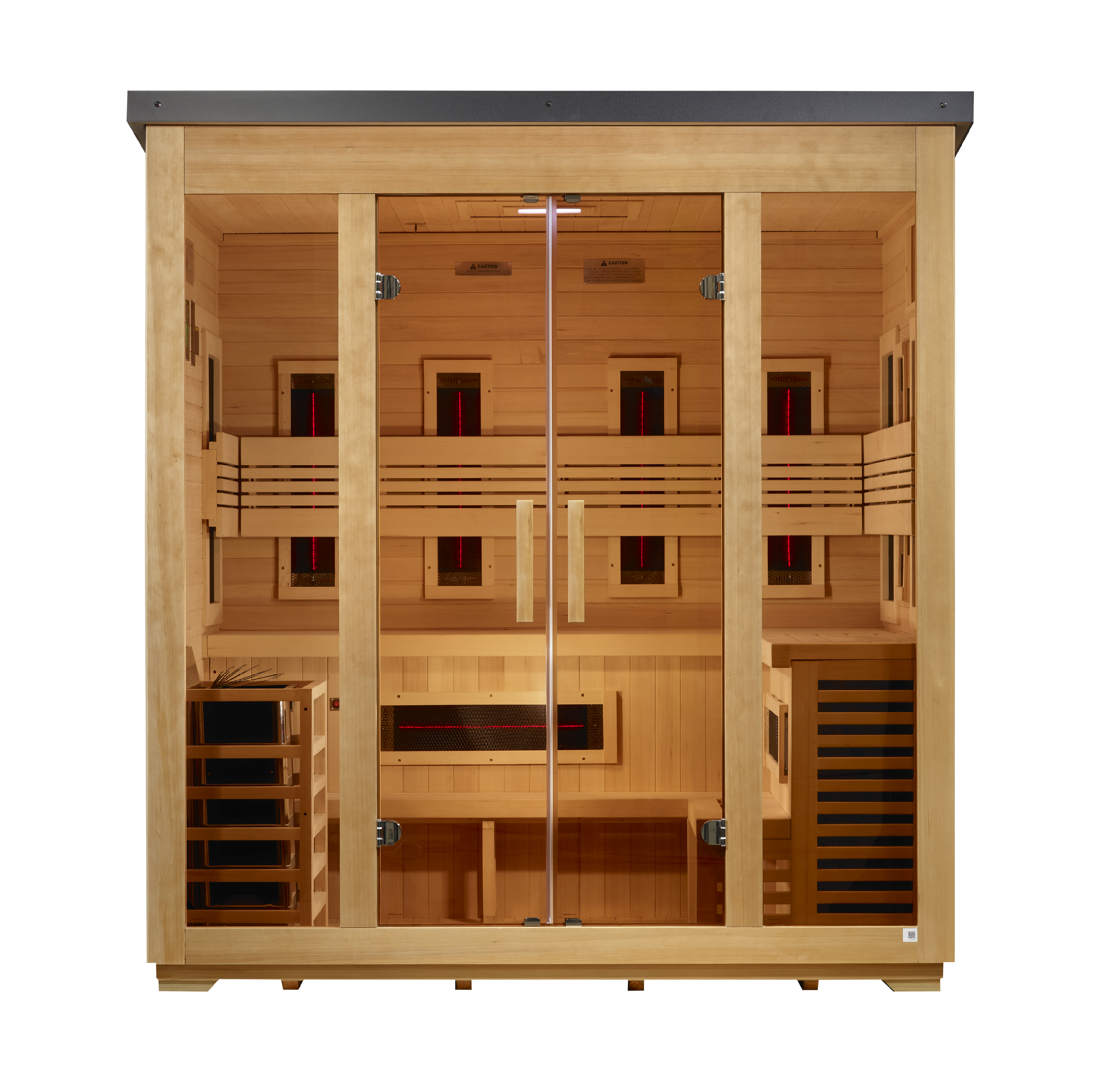 Golden Designs Sauna Golden Designs "Gargellen" 5 Person Hybrid Outdoor Sauna GDI-8125-01