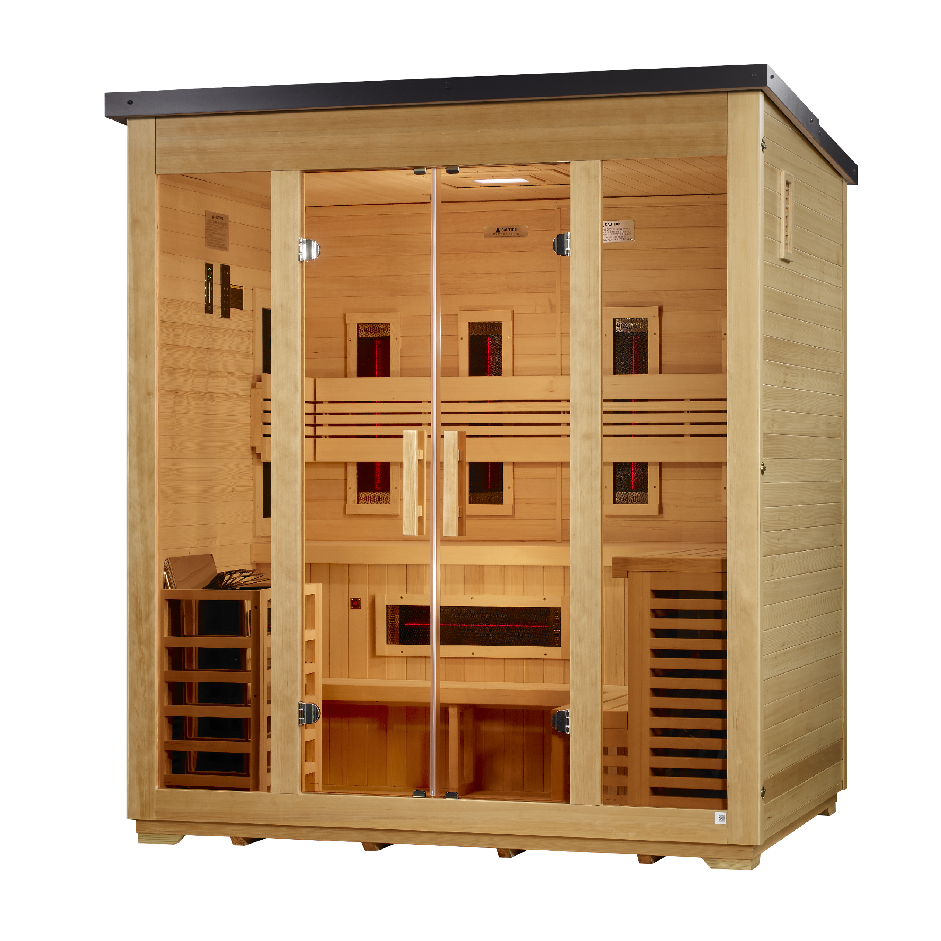 Golden Designs Sauna Golden Designs "Gargellen" 5 Person Hybrid Outdoor Sauna GDI-8125-01