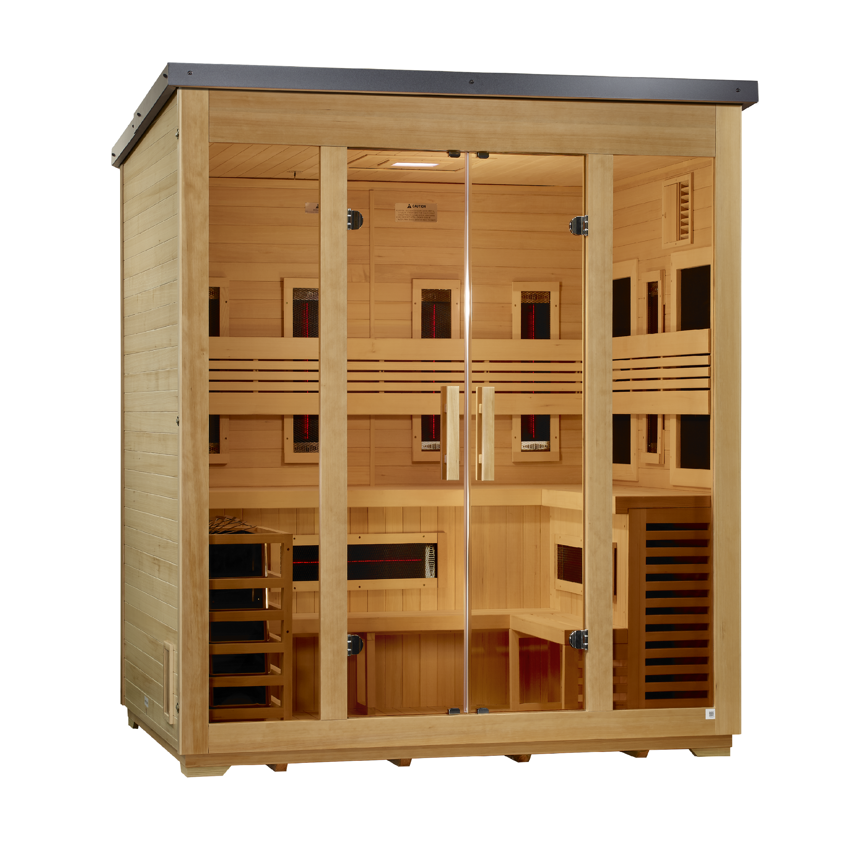 Golden Designs Sauna Golden Designs "Gargellen" 5 Person Hybrid Outdoor Sauna GDI-8125-01