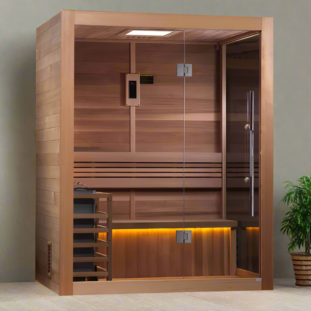 Golden Designs Sauna Golden Designs "Hanko Edition" 2 Person Indoor Traditional Sauna GDI-7202-01