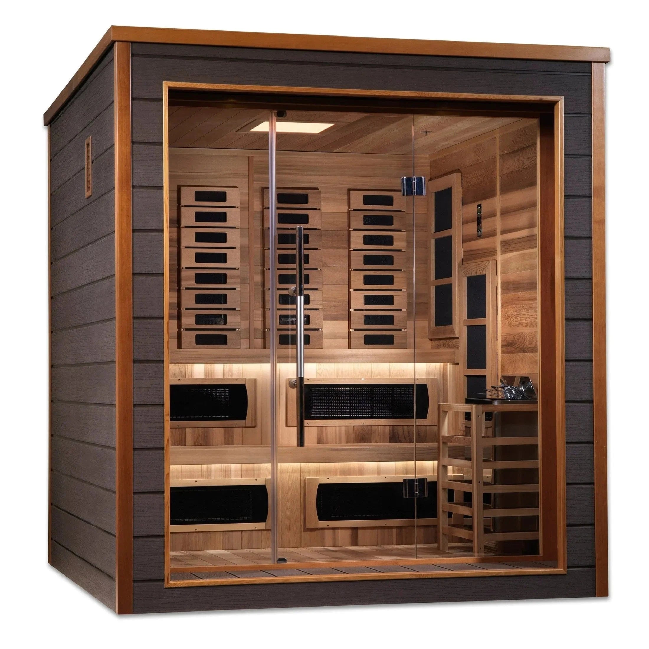 Golden Designs Sauna Golden Designs Karlstad 6 Person Hybrid Outdoor Sauna GDI-8226-01