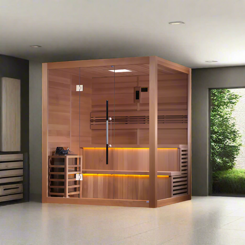 Golden Designs Sauna Golden Designs "Kuusamo Edition" 6 Person Indoor Traditional Sauna GDI-7206-01