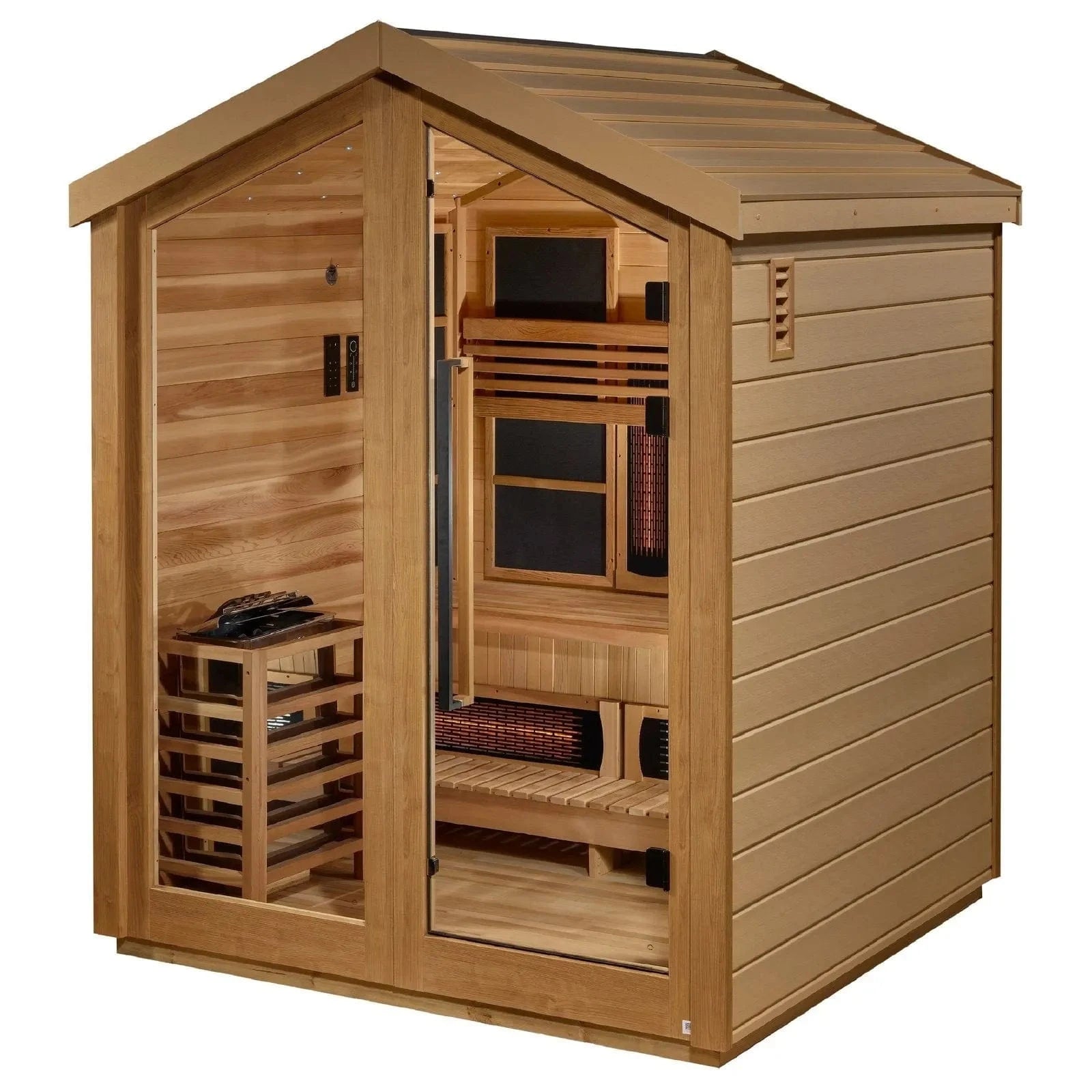 Golden Designs Sauna Golden Designs Loviisa 3 Person Hybrid Outdoor Sauna GDI-8523-01