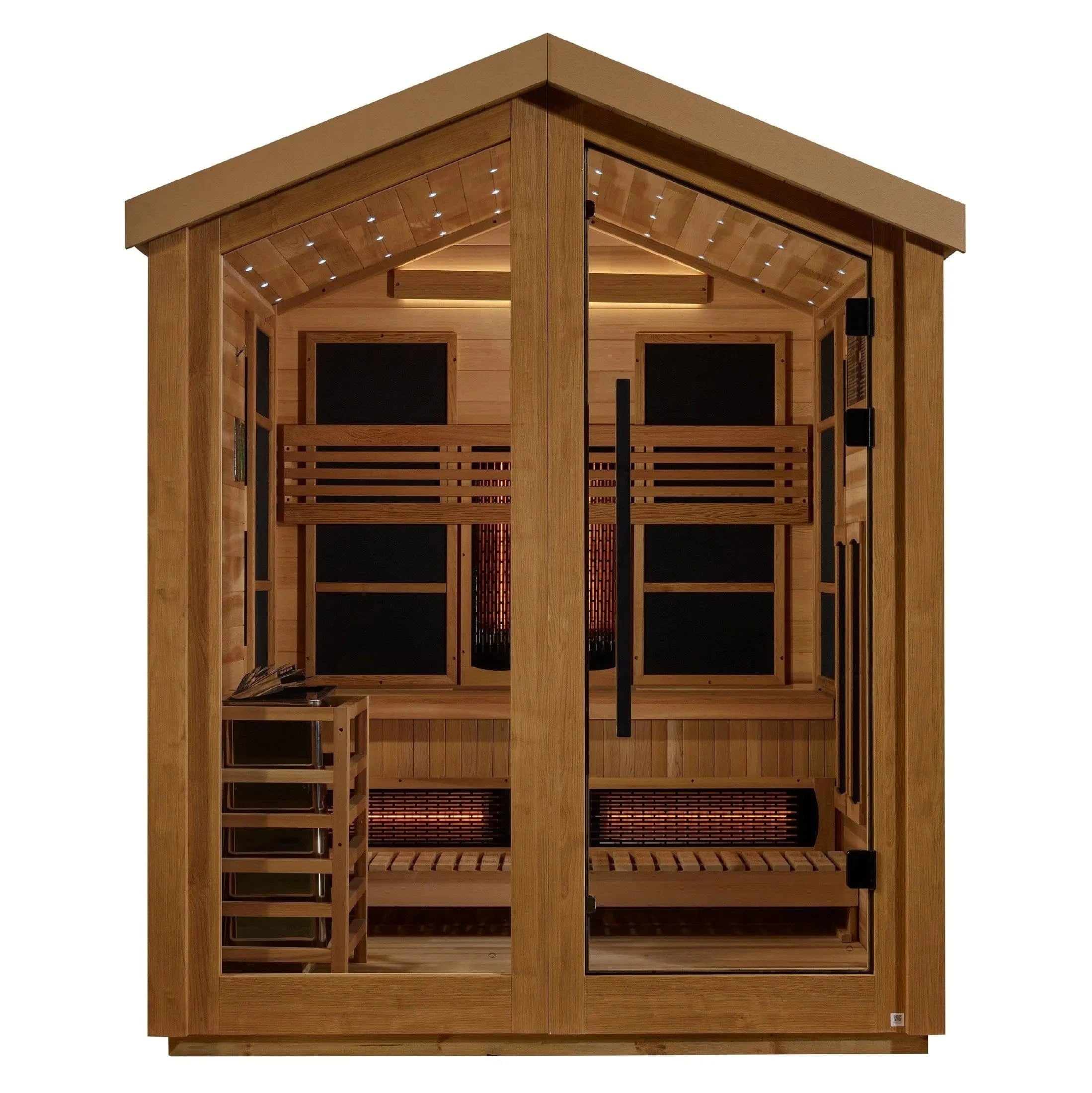 Golden Designs Sauna Golden Designs Loviisa 3 Person Hybrid Outdoor Sauna GDI-8523-01