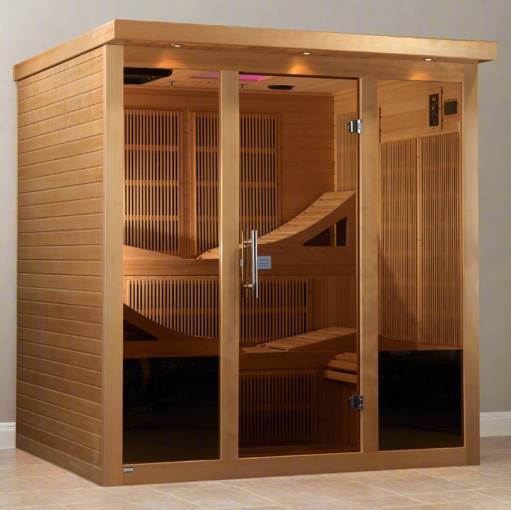 Golden Designs Sauna Golden Designs "Monaco" 6-person PureTech™ Near Zero EMF FAR Infrared Sauna - GDI-6996-01