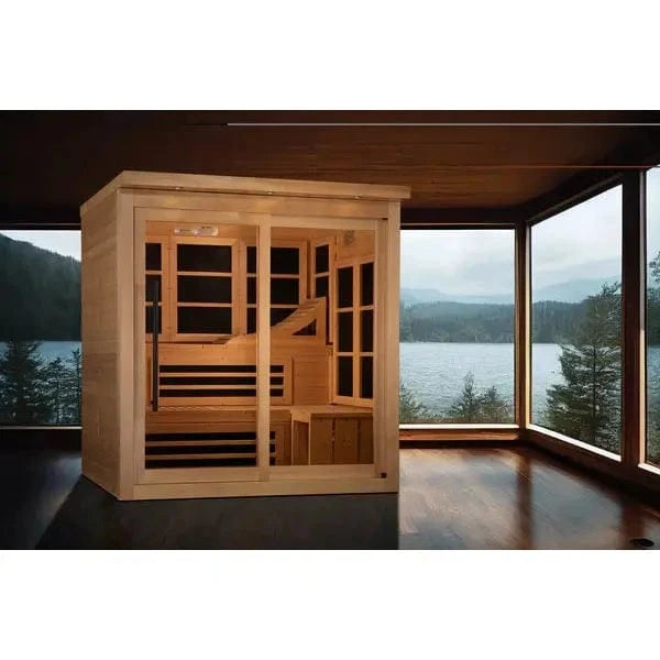Golden Designs Sauna Golden Designs Monaco Limited Edition 6-person PureTech™ Near Zero EMF FAR Infrared Sauna