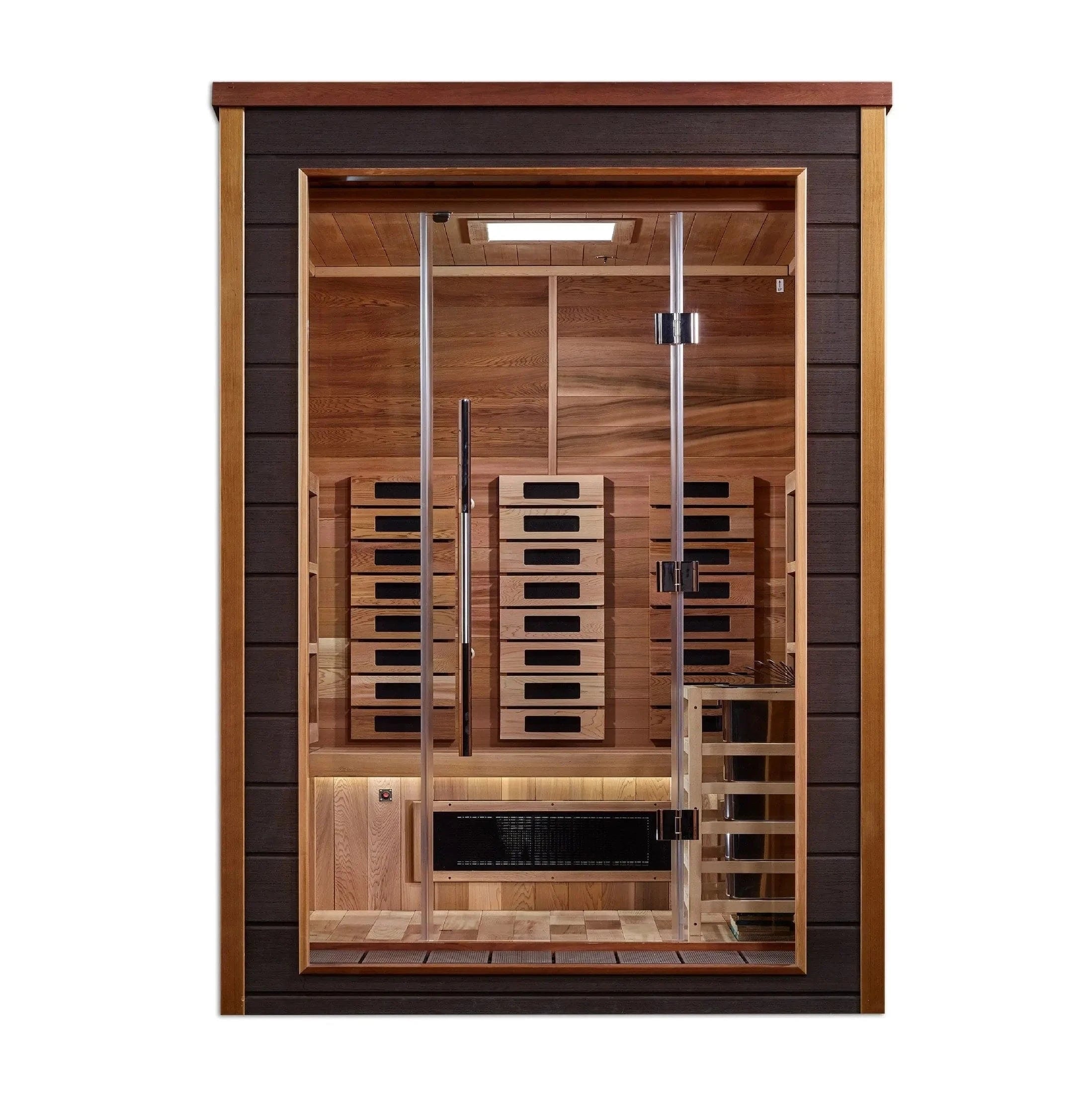 Golden Designs Sauna Golden Designs Nora 2 Person Hybrid Outdoor Sauna GDI-8222-01