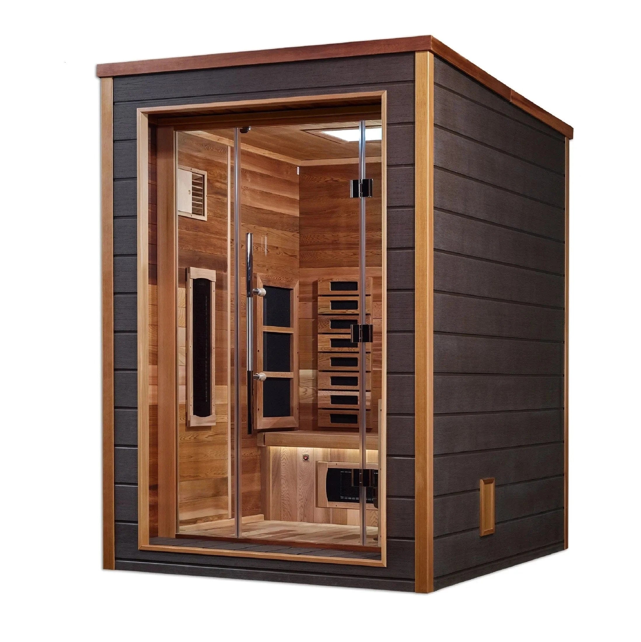 Golden Designs Sauna Golden Designs Nora 2 Person Hybrid Outdoor Sauna GDI-8222-01