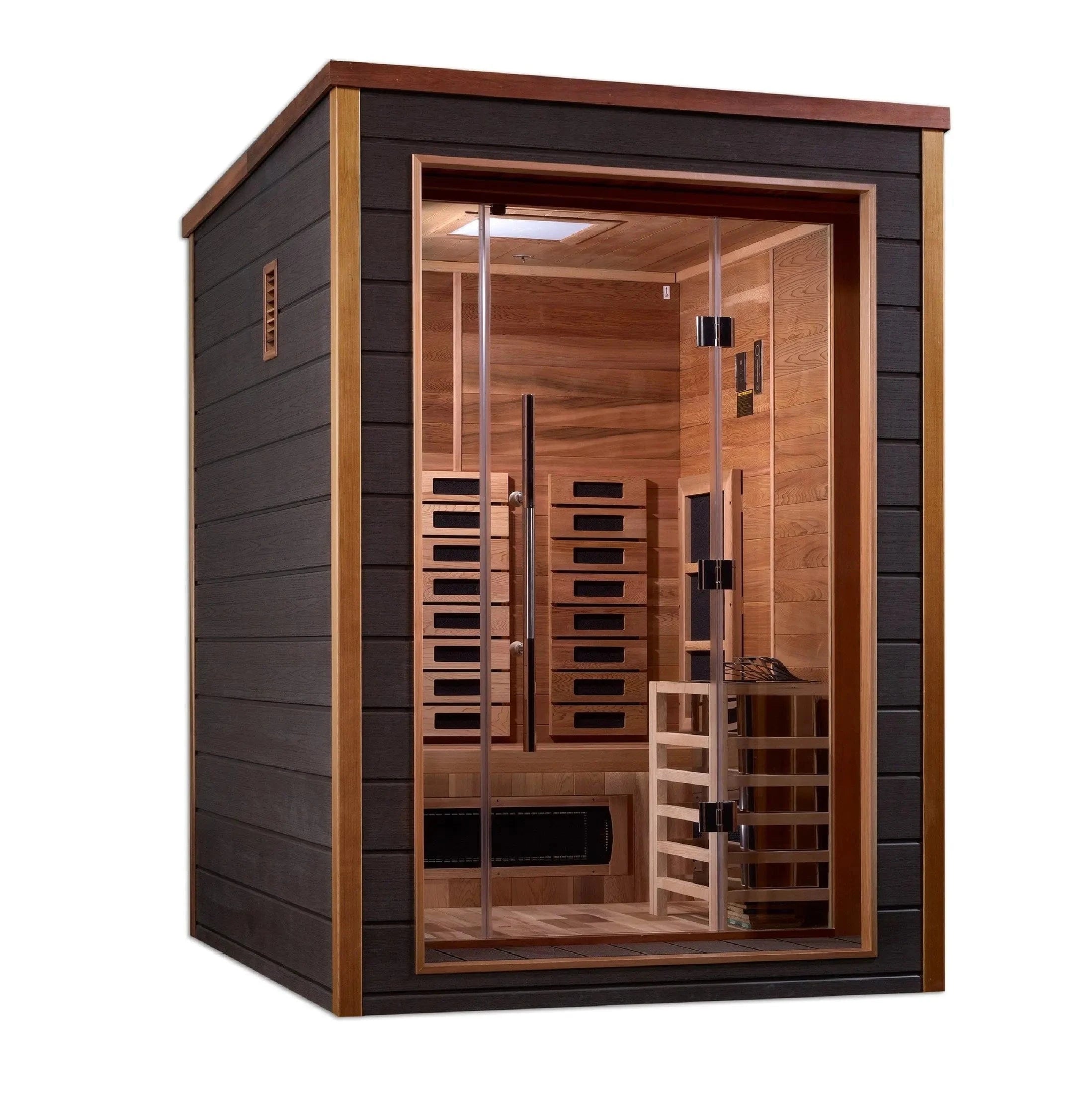 Golden Designs Sauna Golden Designs Nora 2 Person Hybrid Outdoor Sauna GDI-8222-01