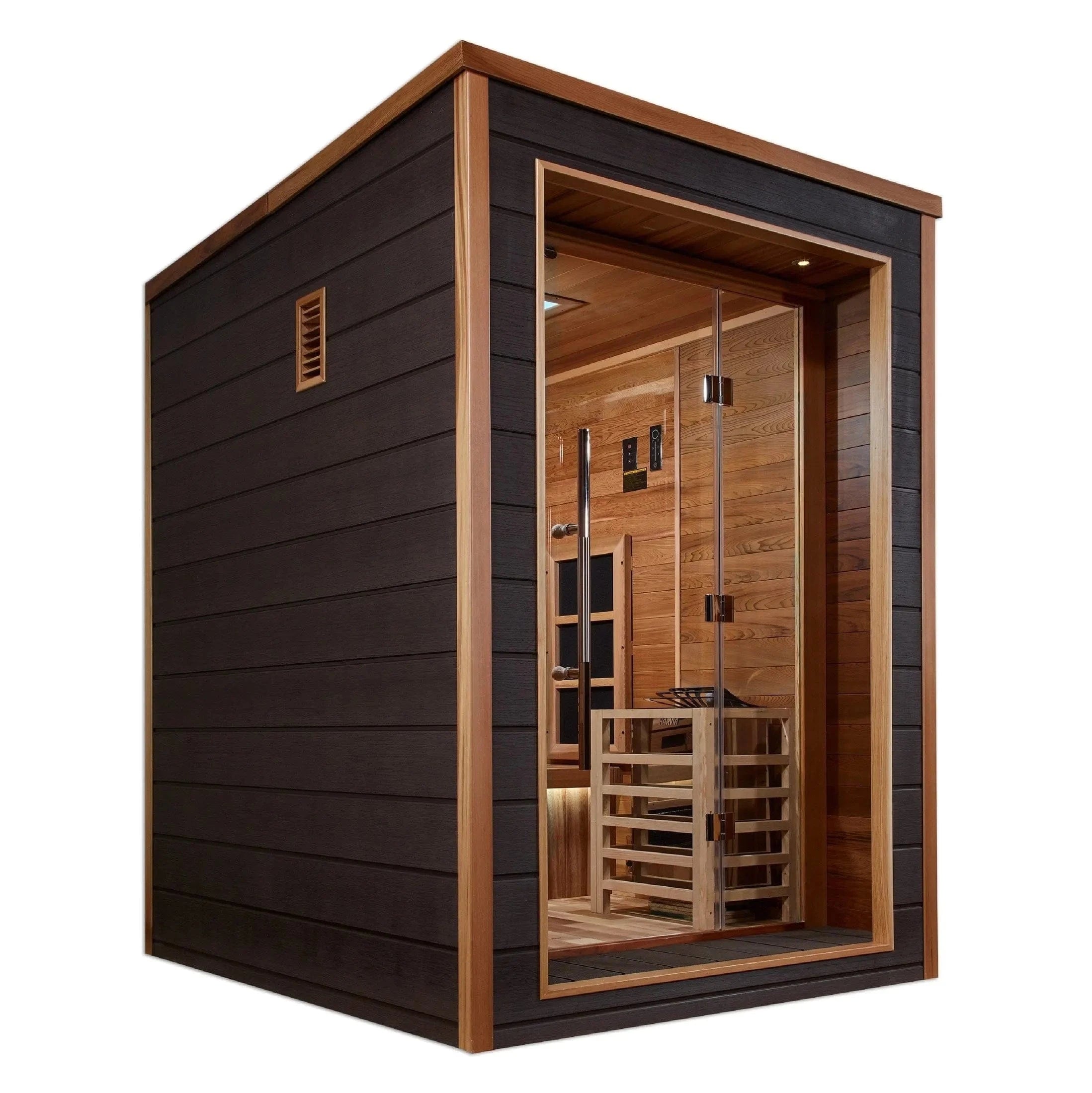 Golden Designs Sauna Golden Designs Nora 2 Person Hybrid Outdoor Sauna GDI-8222-01