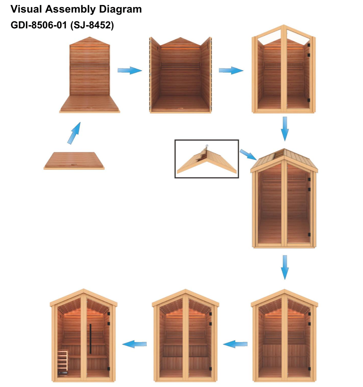Golden Designs Sauna Golden Designs Savonlinna 3 Person Outdoor Traditional Sauna GDI-8503-01