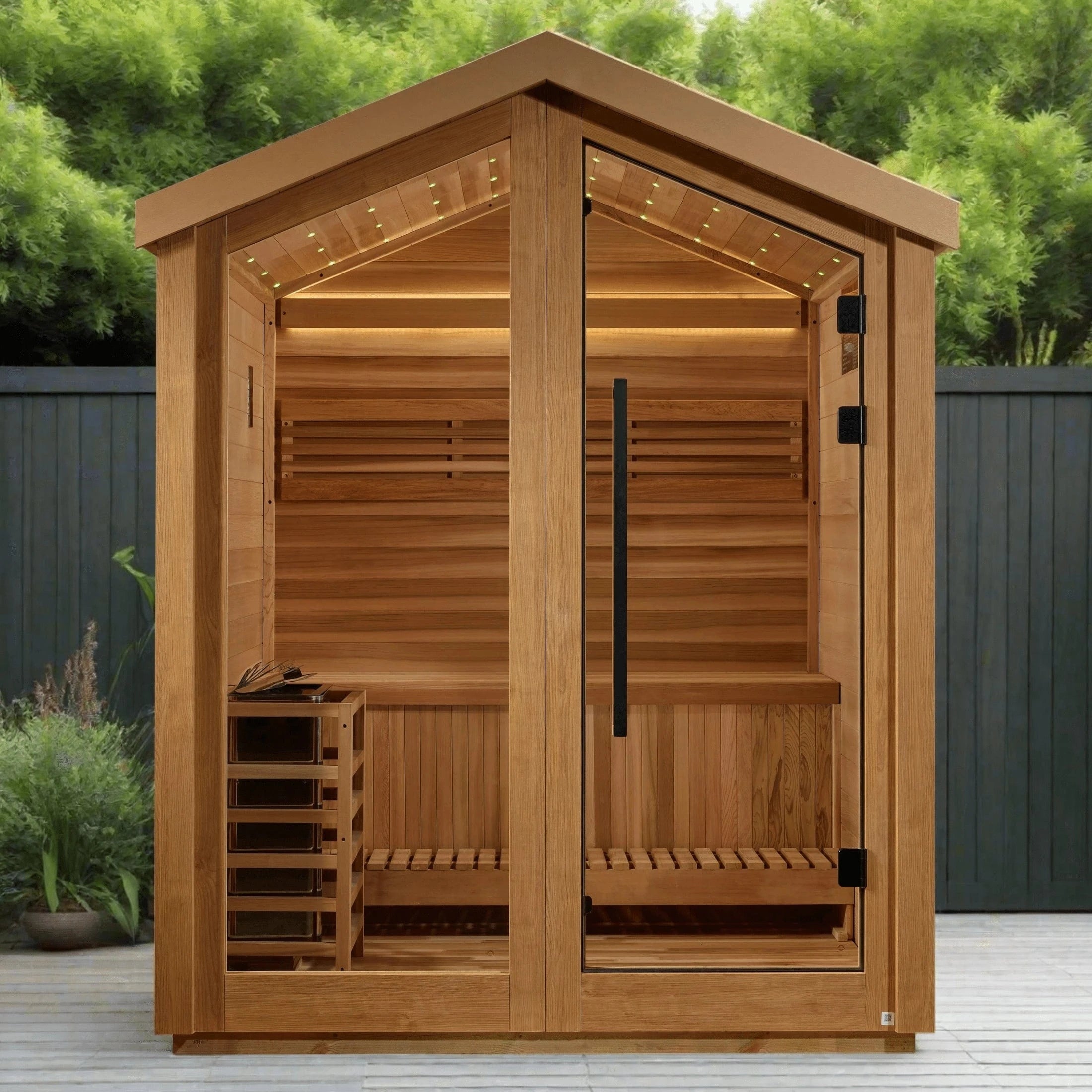 Golden Designs Sauna Golden Designs Savonlinna 3 Person Outdoor Traditional Sauna GDI-8503-01