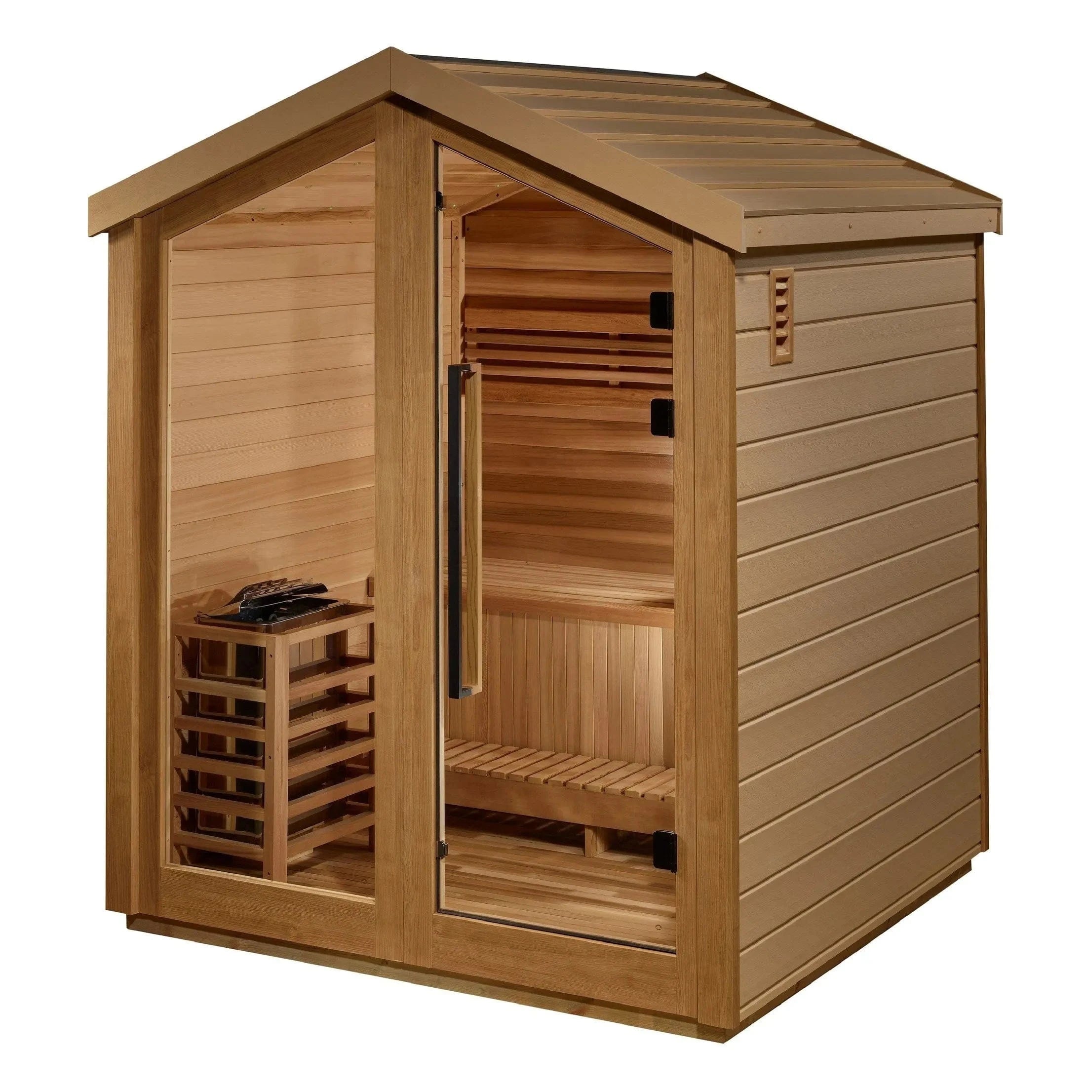 Golden Designs Sauna Golden Designs Savonlinna 3 Person Outdoor Traditional Sauna GDI-8503-01