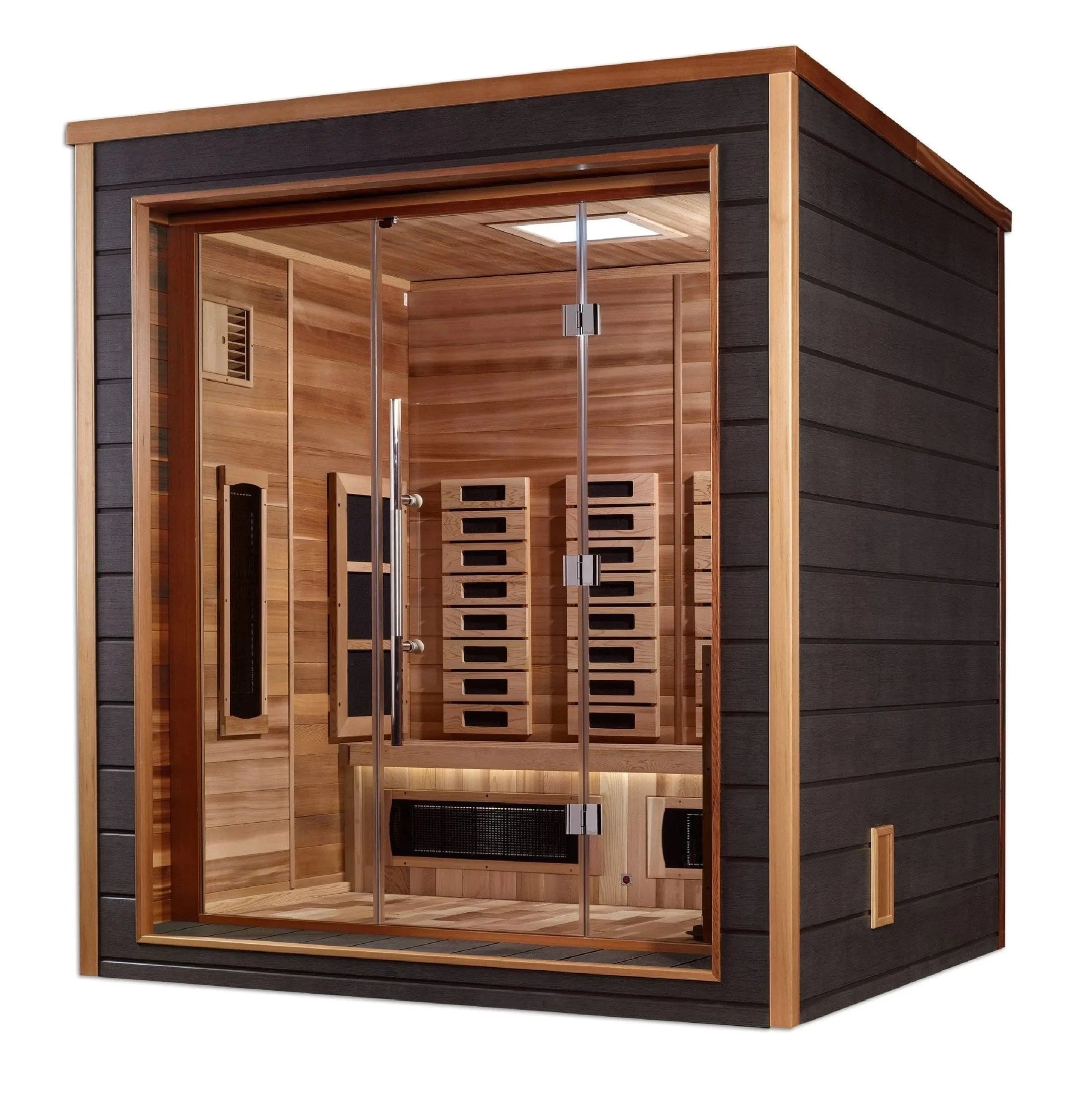 Golden Designs Sauna Golden Designs Visby 3 Person Hybrid Outdoor Sauna GDI-8223-01