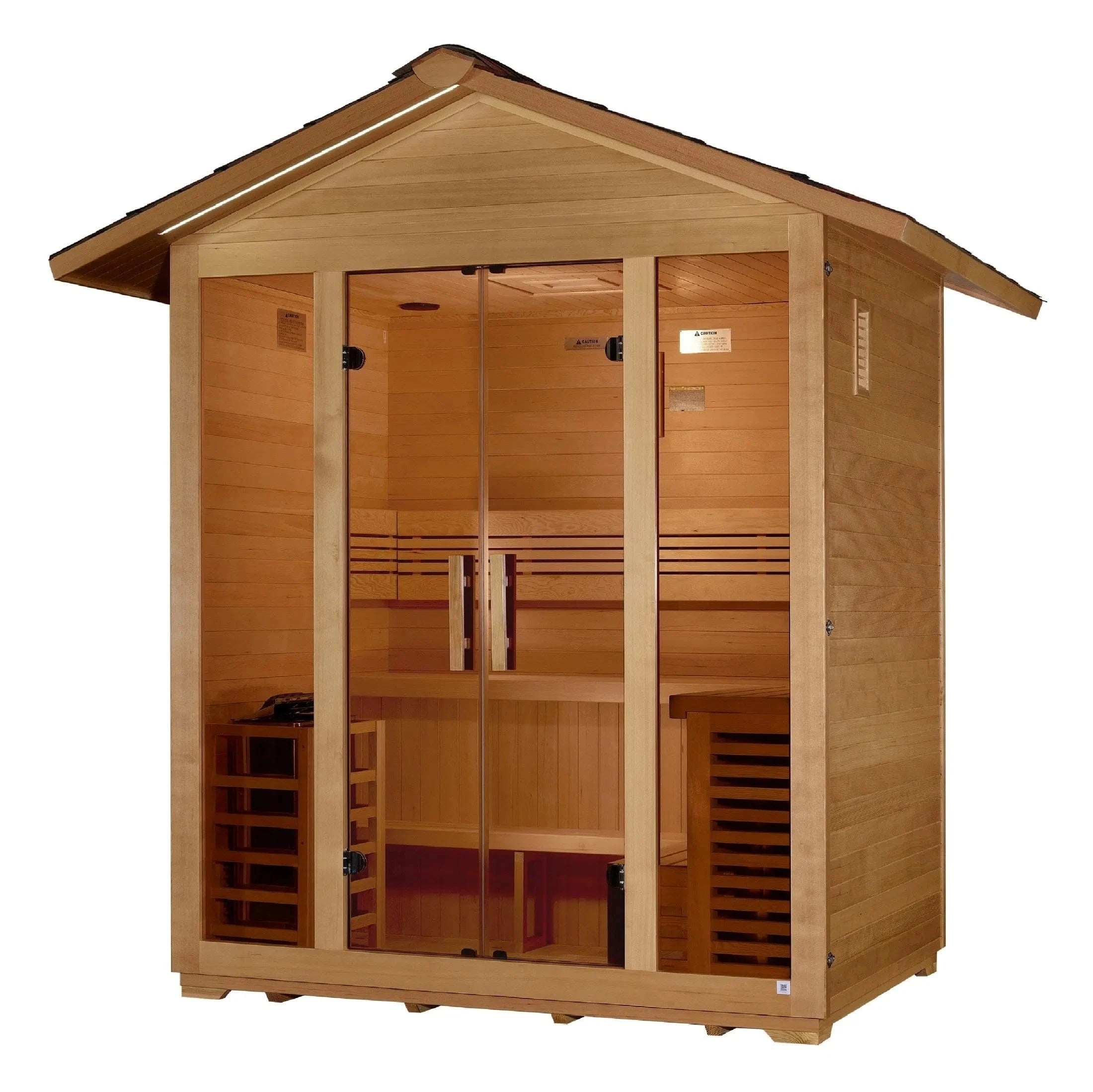Golden Designs Sauna Golden Designs "Vorarlberg" 5 Person Traditional Outdoor Sauna GDI-8105-01