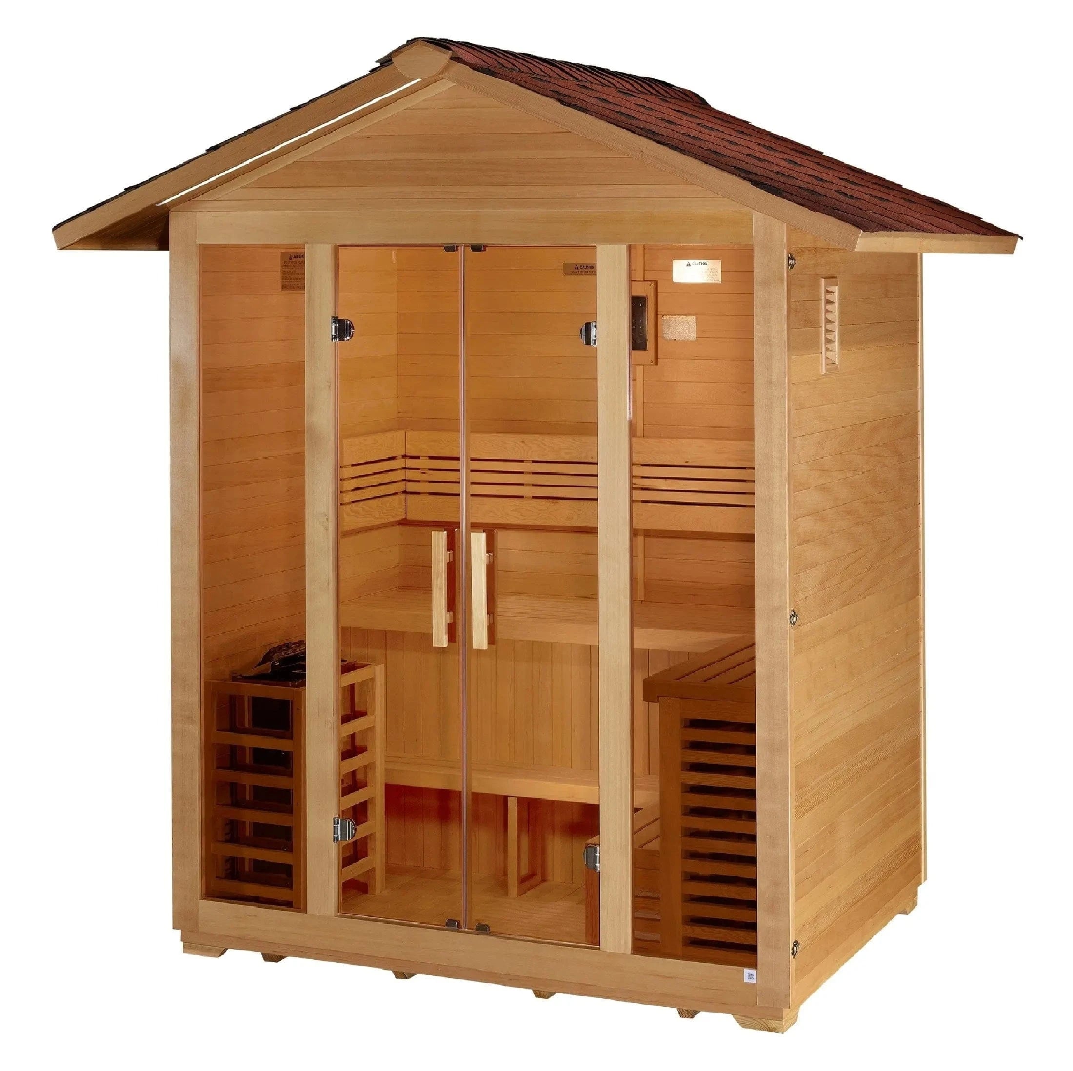 Golden Designs Sauna Golden Designs "Vorarlberg" 5 Person Traditional Outdoor Sauna GDI-8105-01