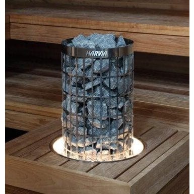 Harvia Embedding Flange w/ LED-Lighting for Harvia Cilindro Half Series 6/8kW