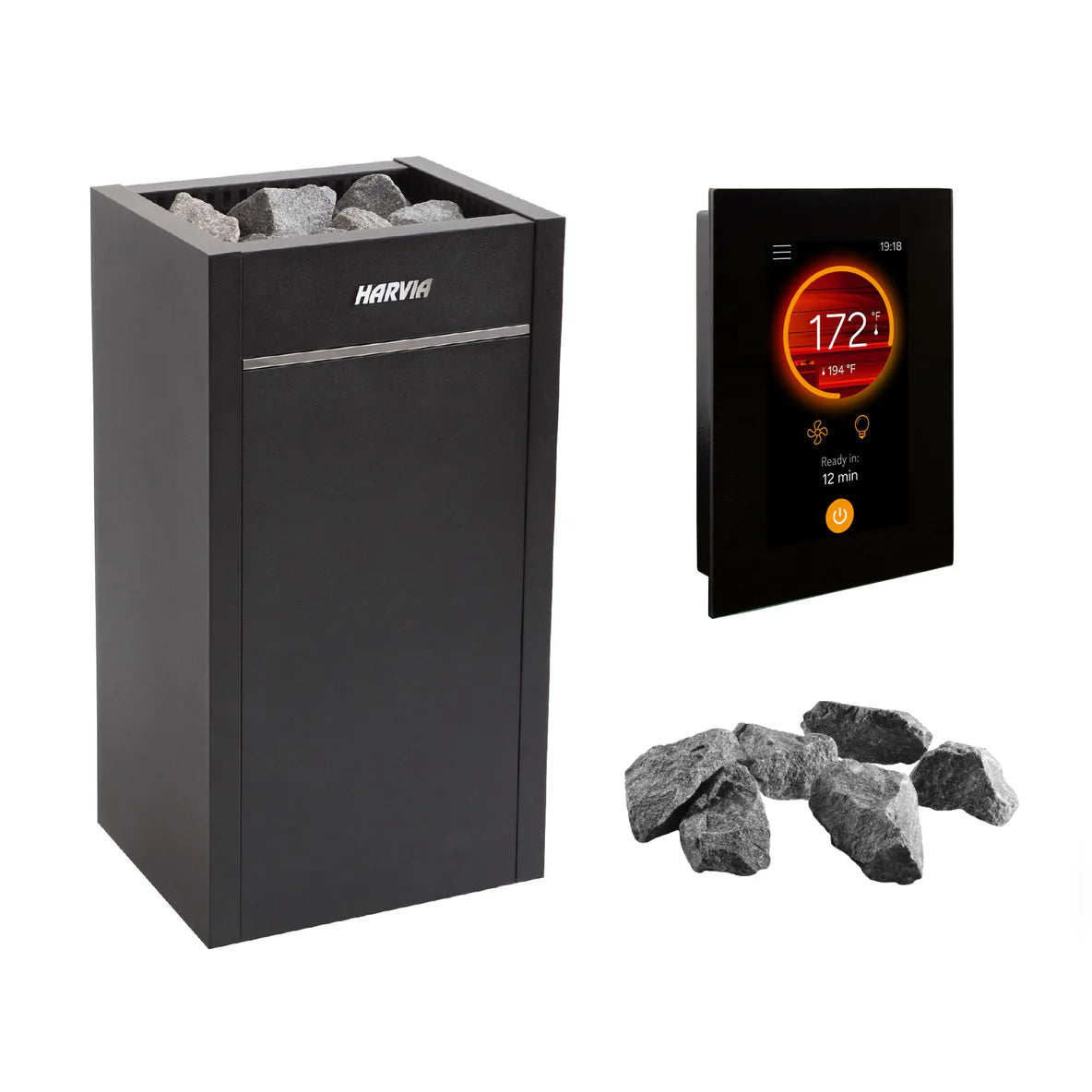 Harvia Sauna Heater 240V/1PH (Home Use) / Harvia Fenix Harvia Virta HL90E Electric Sauna Heater Package