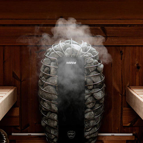 Harvia Sauna Heater 240V/1PH (Home use) Harvia Spirit SP90E Spirit Series 9kW Sauna Heater, Black