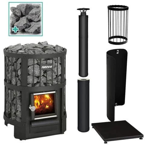Harvia Sauna Heater Black Steel Harvia Legend 150 Sauna Stove Package