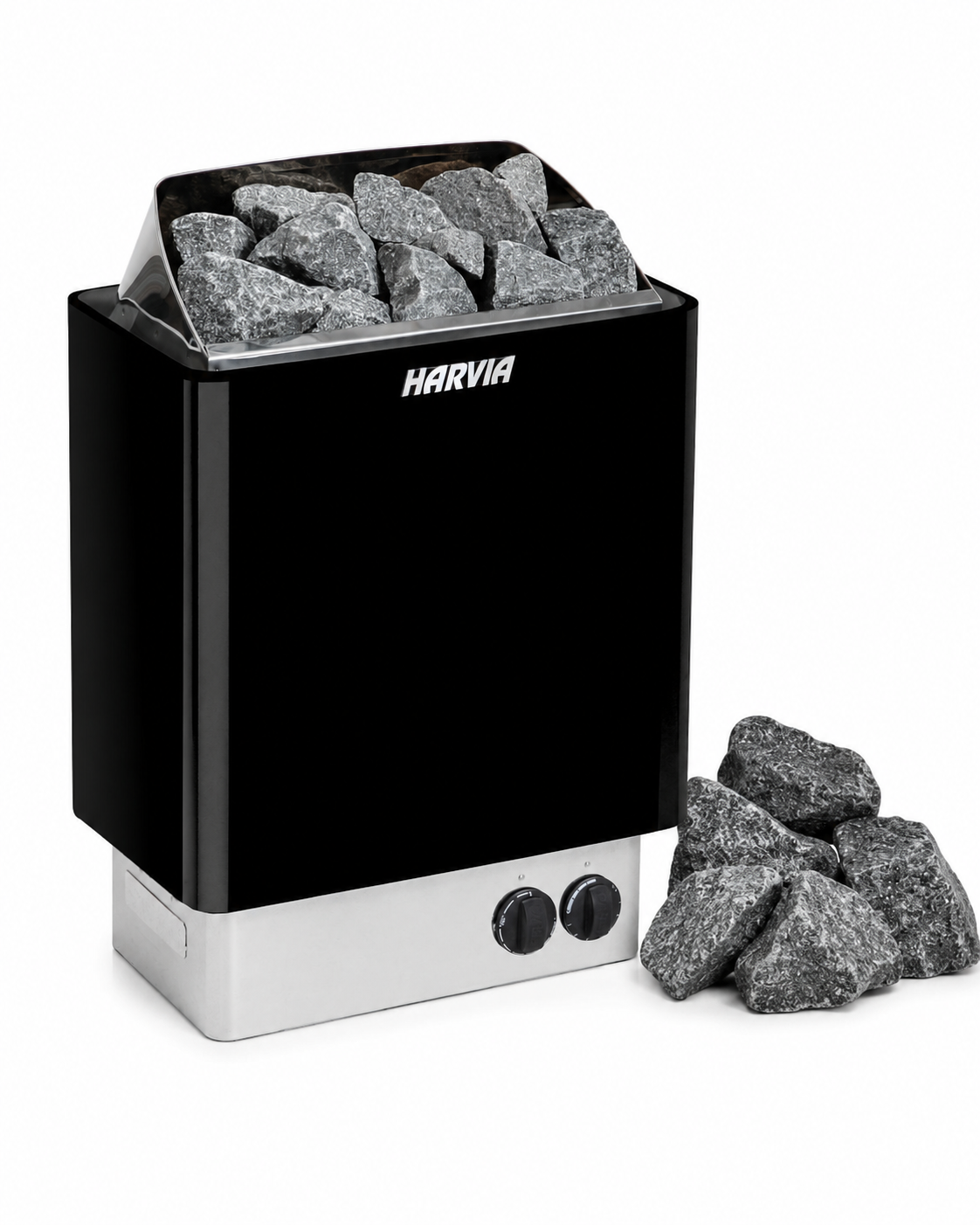 Harvia Sauna Heater Harvia KIP60B 6 kW Black Electric Sauna Heater w/ Built-in Controls and Stones